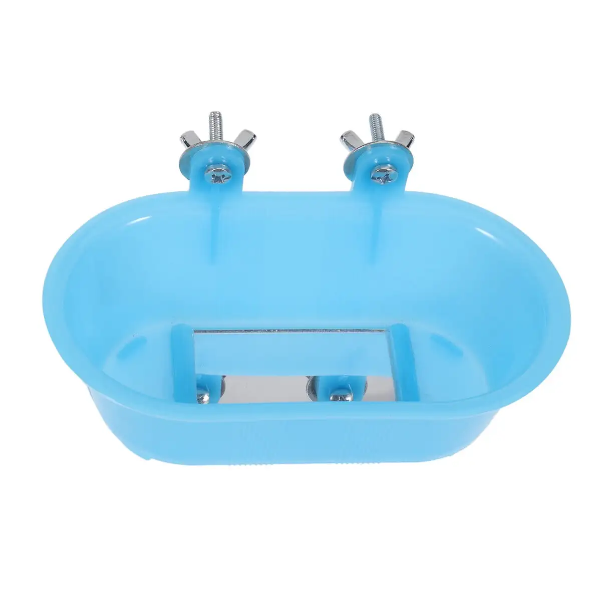 Bathing Tub Toy Parrot Shower Pool Bird Bath Tub Cleaning Tool with Bottom Mirror