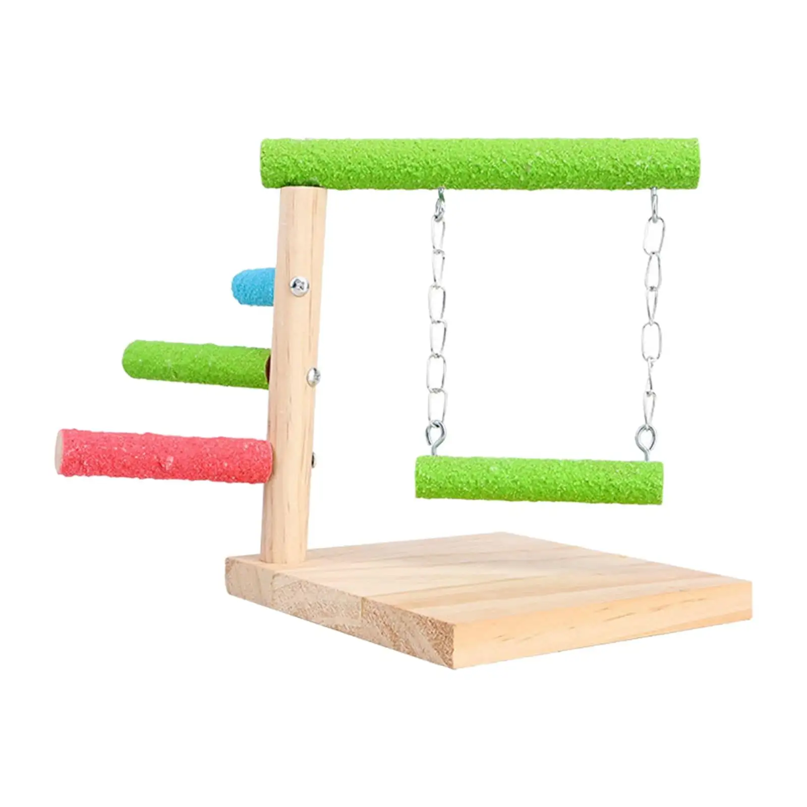 Pet Parrot Playstand. Parrot Play Stand. Cage Branch Perch Accessories for Small Medium Parrot Bird Stand. Bird Playground Parakeet for Finch Frosted