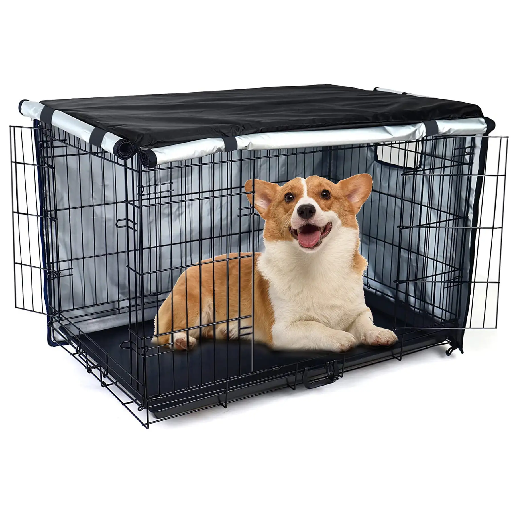 KBOOK Dog Crate Cover 36 Inch Cover for Wire Dog Crate Waterproof