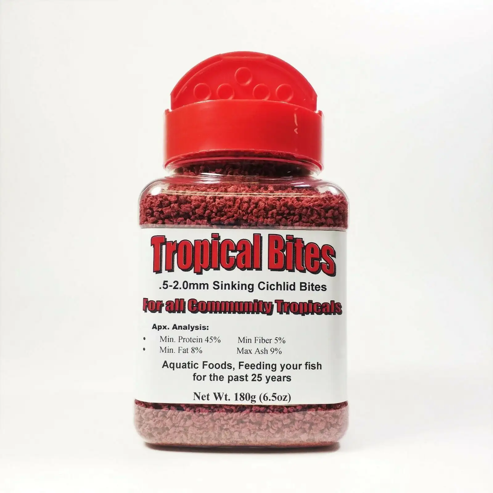 Sinking Tropical Bites. Perfect for all Tropicals. Shrimp. Snailsa?|180g Small Jar