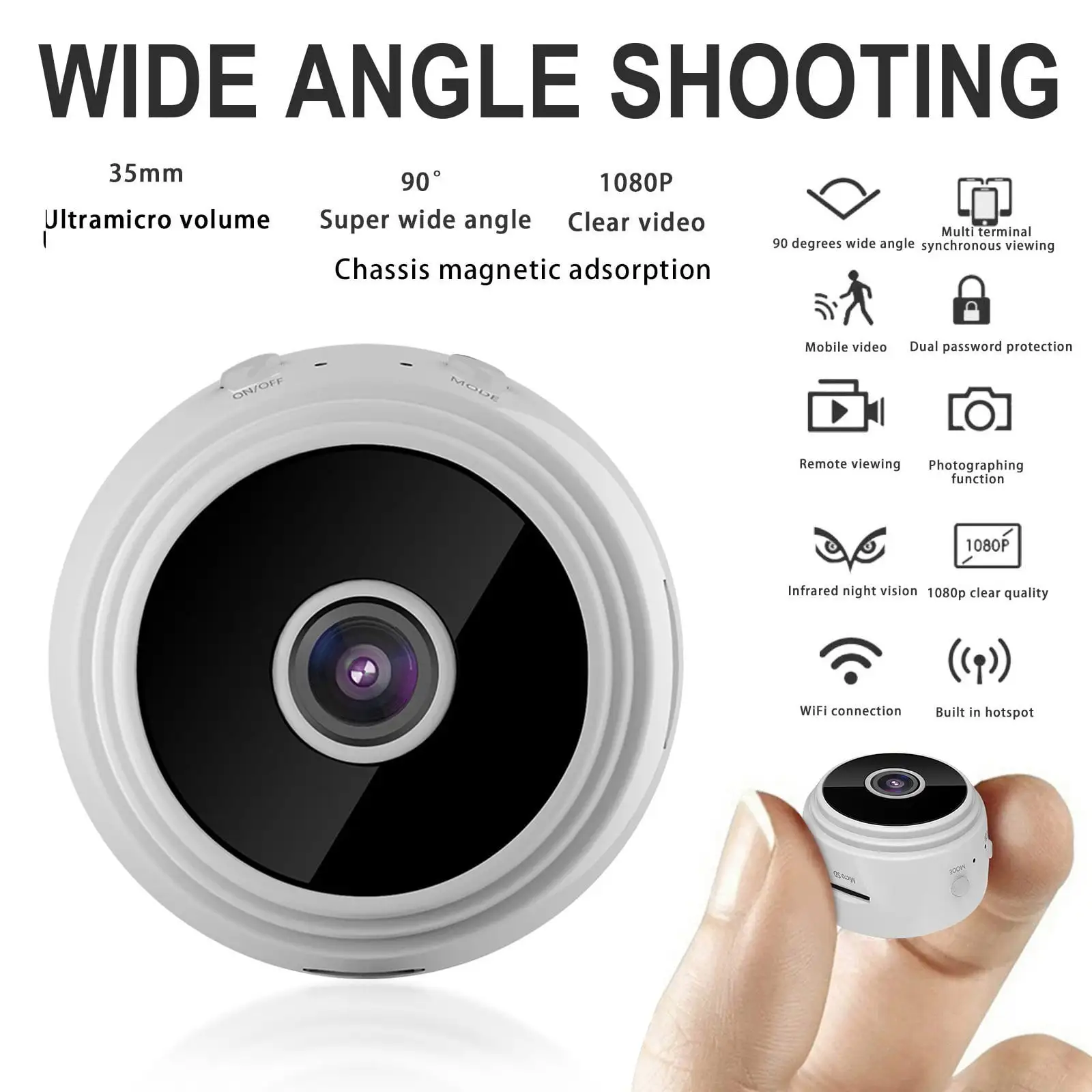 1080P WiFi Camera Indoor. Nanny Cam. Dog Camera. Sound & Baby Monitor. Human & Pet Detection. Motion-Tracking. 2.4Ghz Only. Pan/Tilt Wireless IP Camera. Night Vision. Smart Home