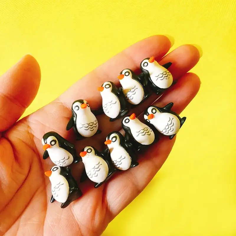 10pcs/pvc penguin/fantasy miniature/cute animal/fairy garden gnome/moss terrarium decoration/crafts/bonsai/figurine/diy supplies