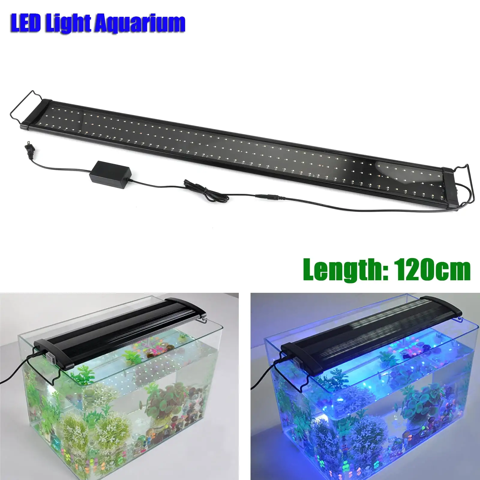 12-48 Full Spectrum LED Aquarium Light for Fish Tank. Plant ?C Energy Efficient 0.5W. Adjustable modes