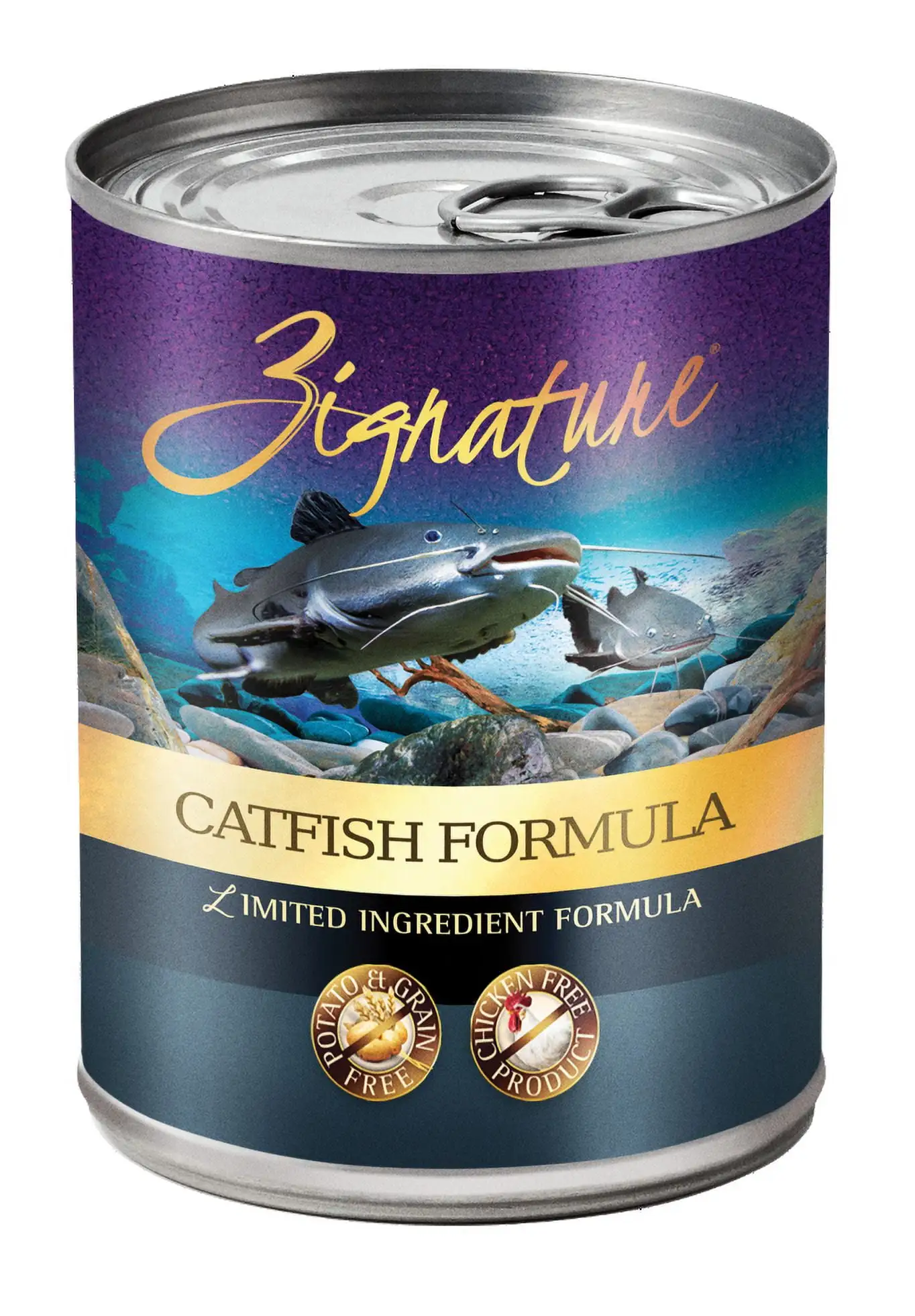 (12 Pack) Zignature Catfish Formula Wet Dog Food. 13 Oz