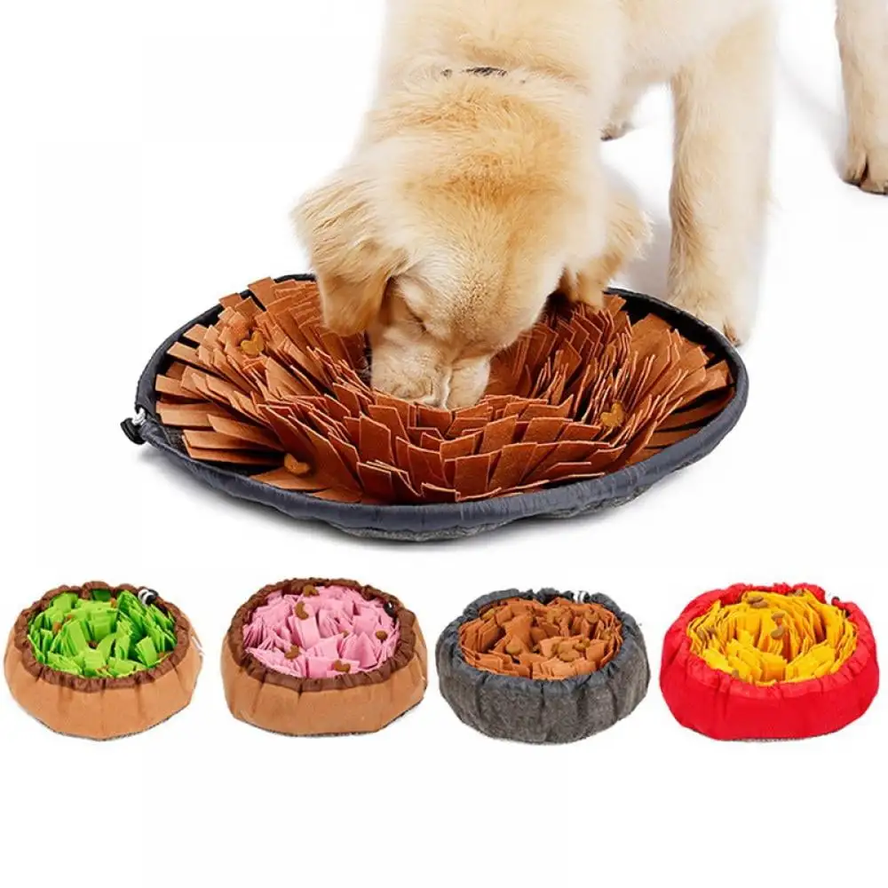 Pet Snuffle Mat for Dogs. Interactive Feed Game for Boredom. Encourages Natural Foraging Skills for Cats Dogs Bowl Travel Use. Dog Treat Dispenser Indoor Outdoor Stress Relief