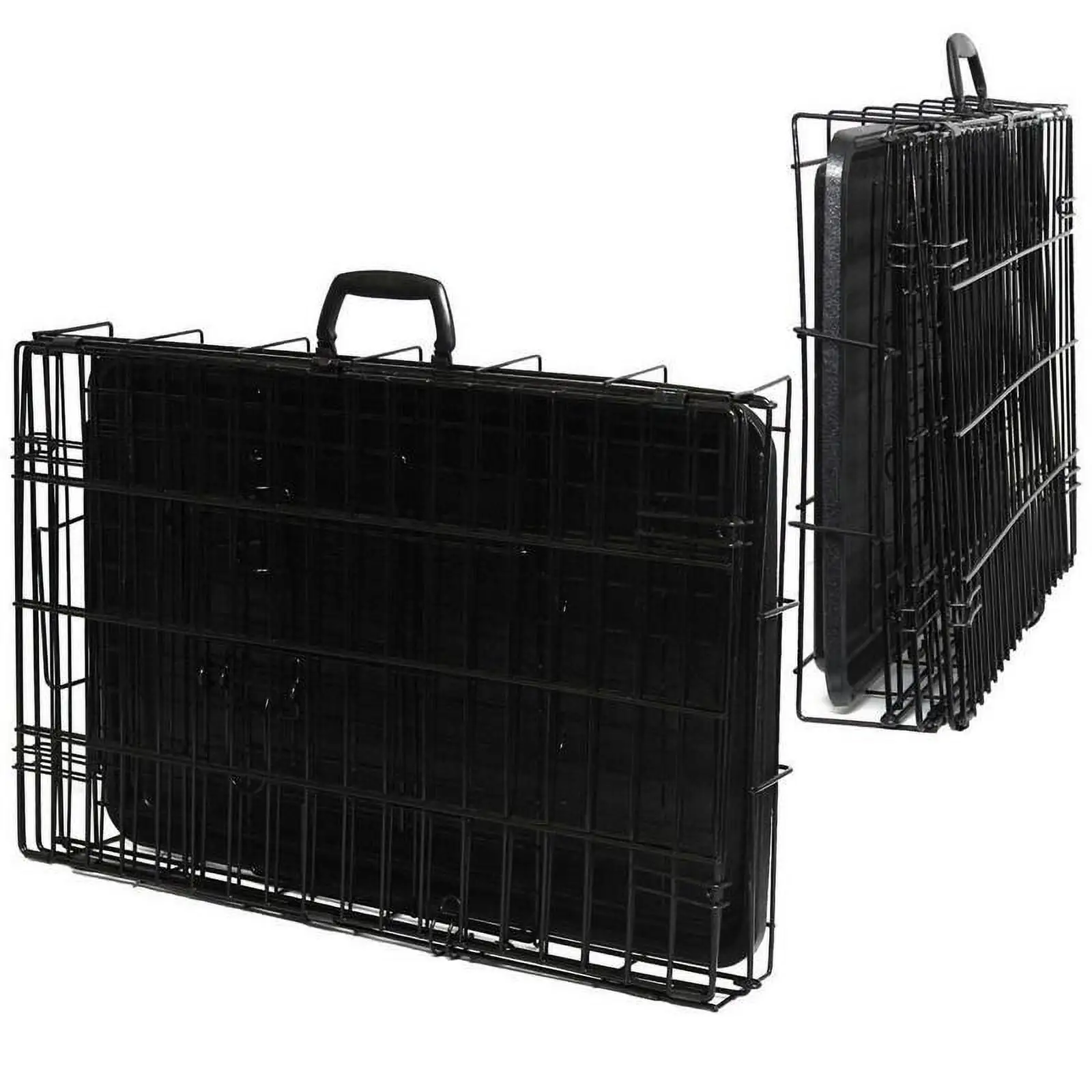 15003913 20 to 48 Folding Metal 2 Door Pet Kennel Playpen Dog Crate 30