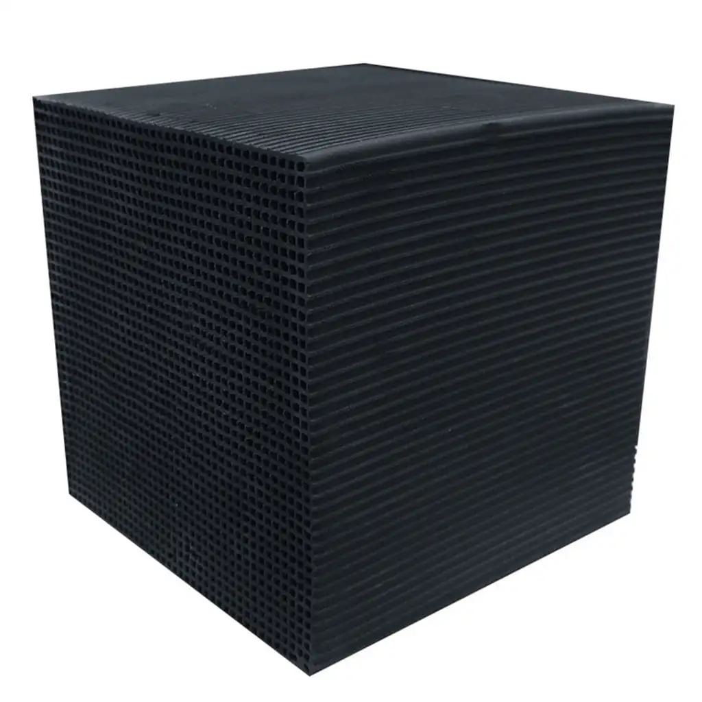 1PCS Activated Carbon Aquarium Filter..4X4X2 Inch.Cube Honeycomb Structure Charcoal Deodorant Fish Tank Water Purifier Activated ?Charcoal Cubes for Pools Water Purification