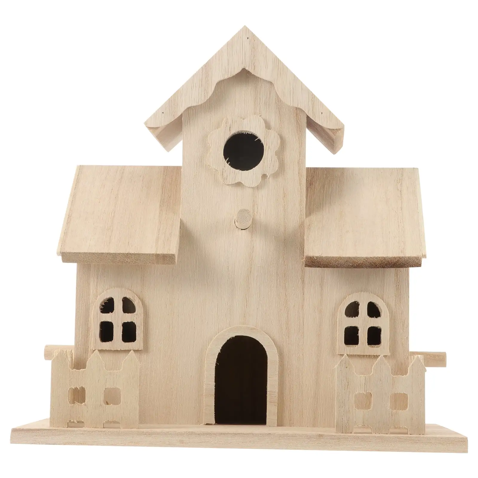 NUOLUX Wooden Bird House Pet Bird Nest Hanging Sleeping Nest Bird Nest Box Garden Decor