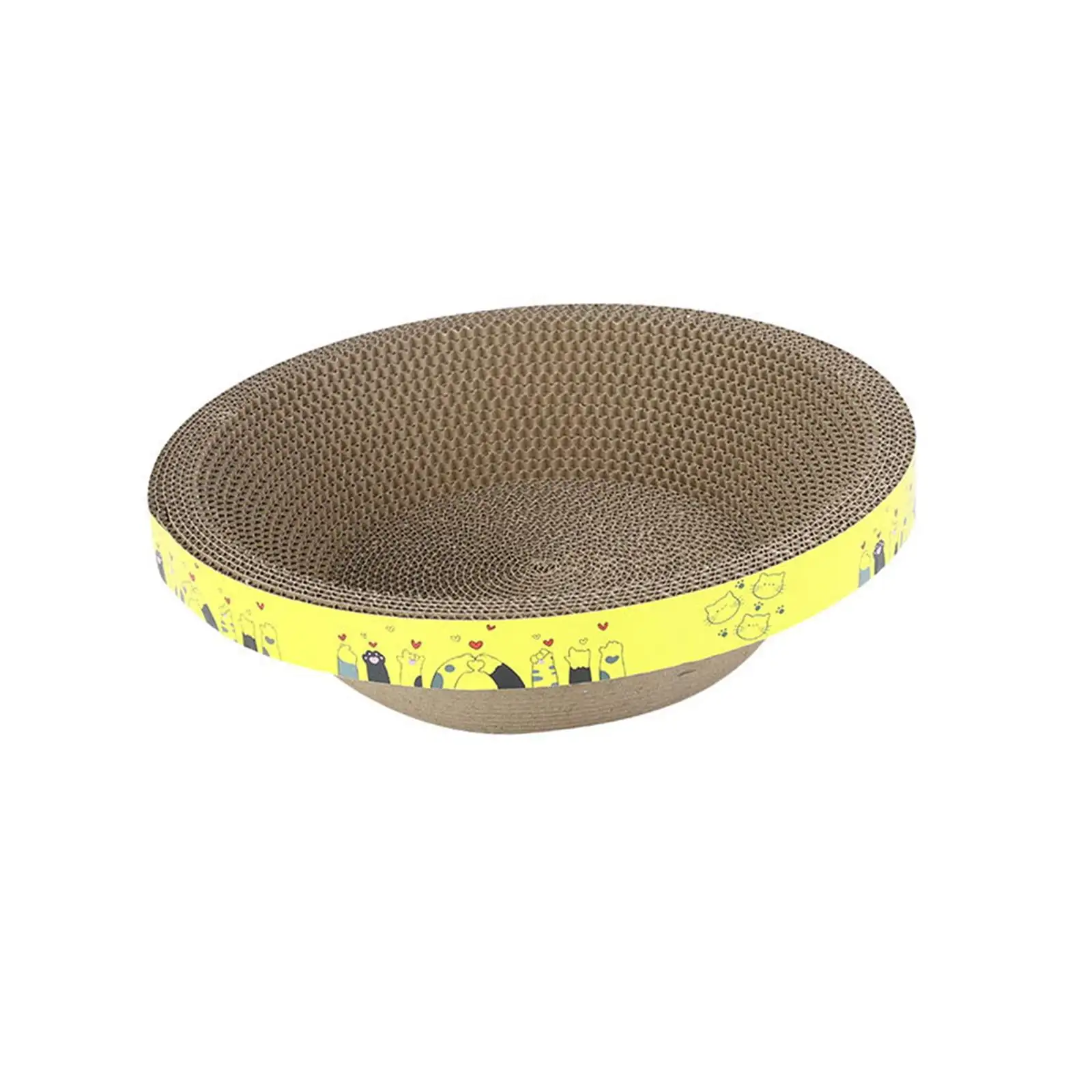 Bowl Shaped Cat Scratcher Cardboard Cat Scratching Board Prevents Furniture Damage Grinding Claw Cat Scratching Bed Cat Scratching Pad Nest M