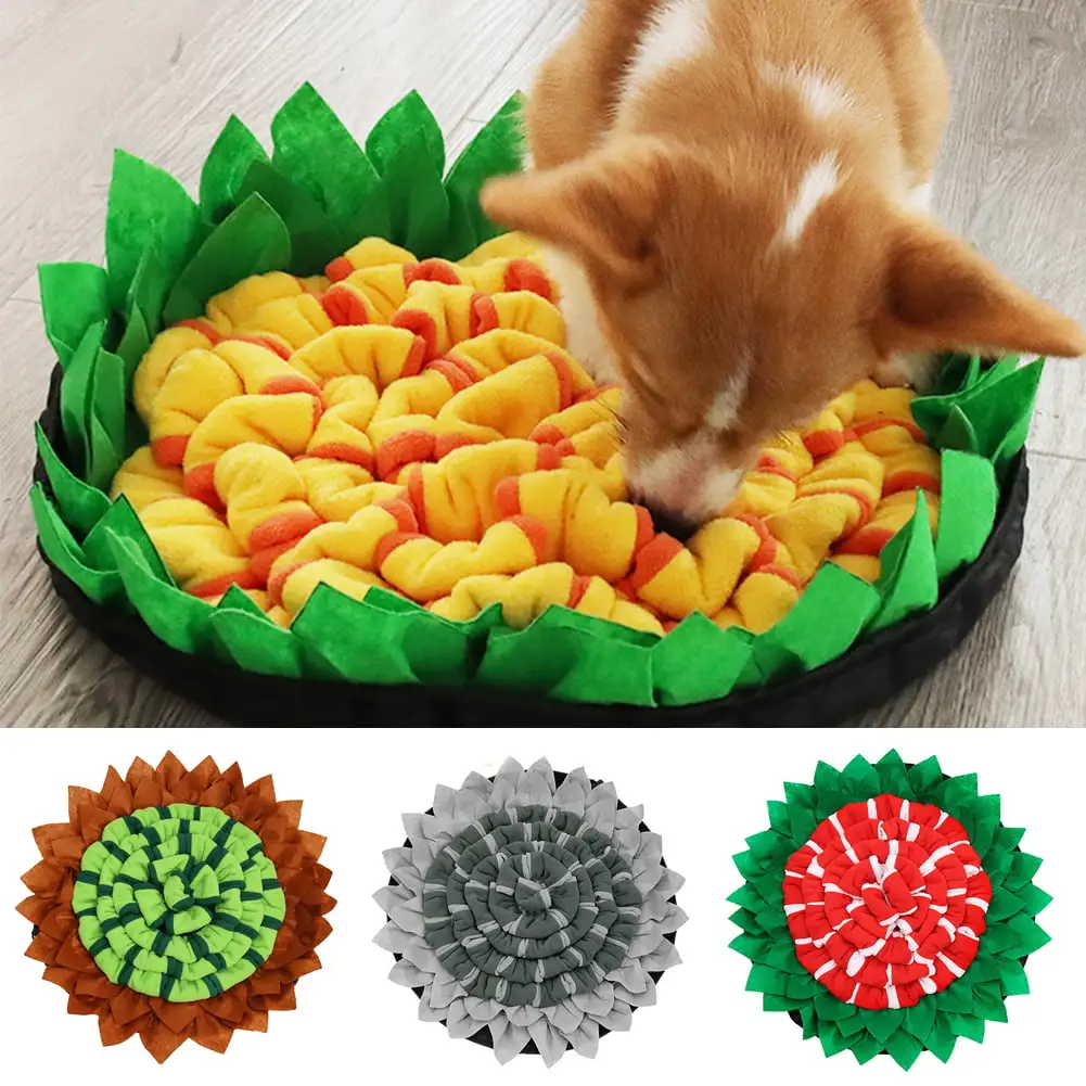 Cheers.US Pet Snuffle Mat for Dogs. Dog Feeding Mat. Pet Slow Feeders Mat . Encourages Natural Foraging Skills and Durable Interactive Puzzle Toys