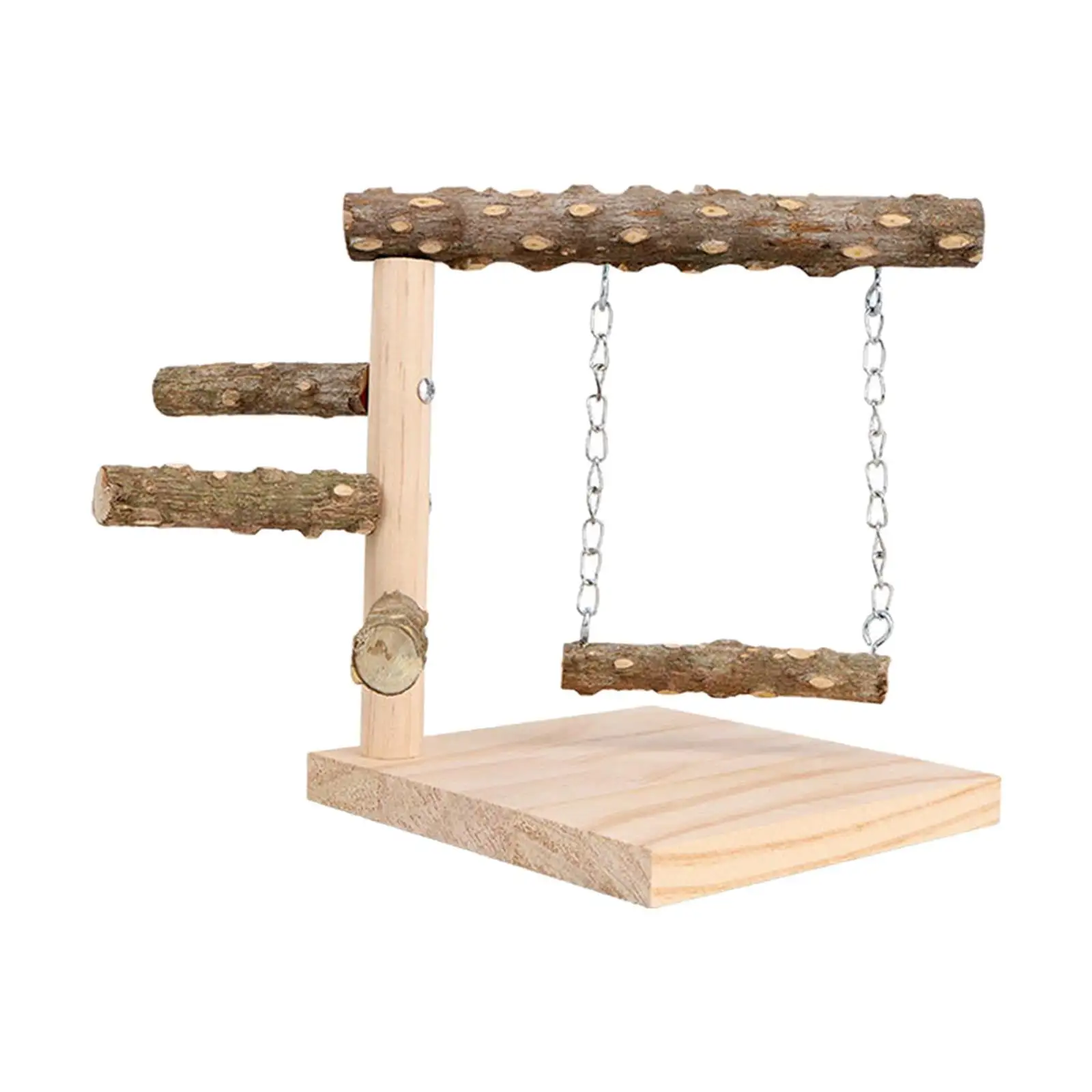 Parrot Playstand Nest Bird Playground Parakeet for Finches Parakeets Budgies Branch Wood