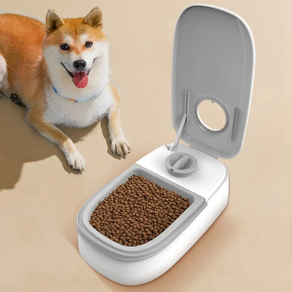 Automatic Pet Feeder Wet and Dry Single bowl Food Box Battery Operated Timed Feeders Washable for Home Outdoor Puppy Kitten for Dogs Cats