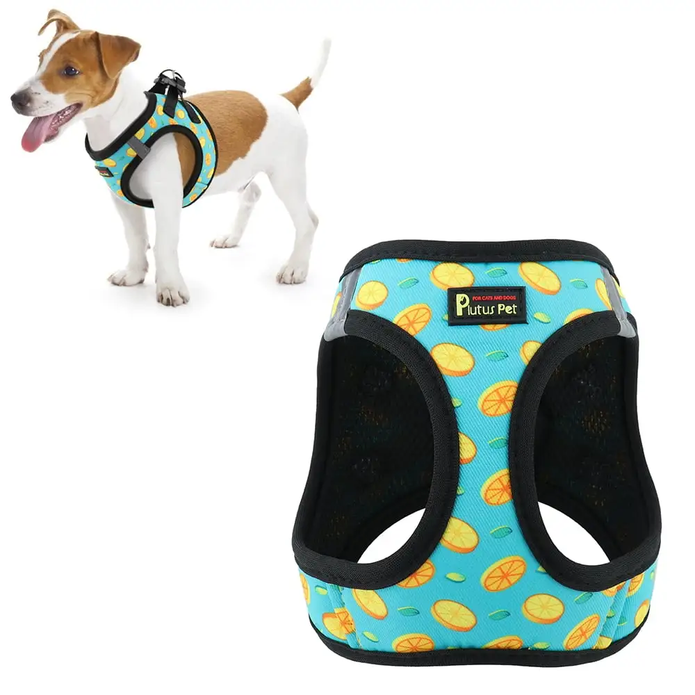 Plutus Pet Step-in Dog Vest Harness. Breathable Reflective and Lightweight. for Small Medium Dogs and Cats