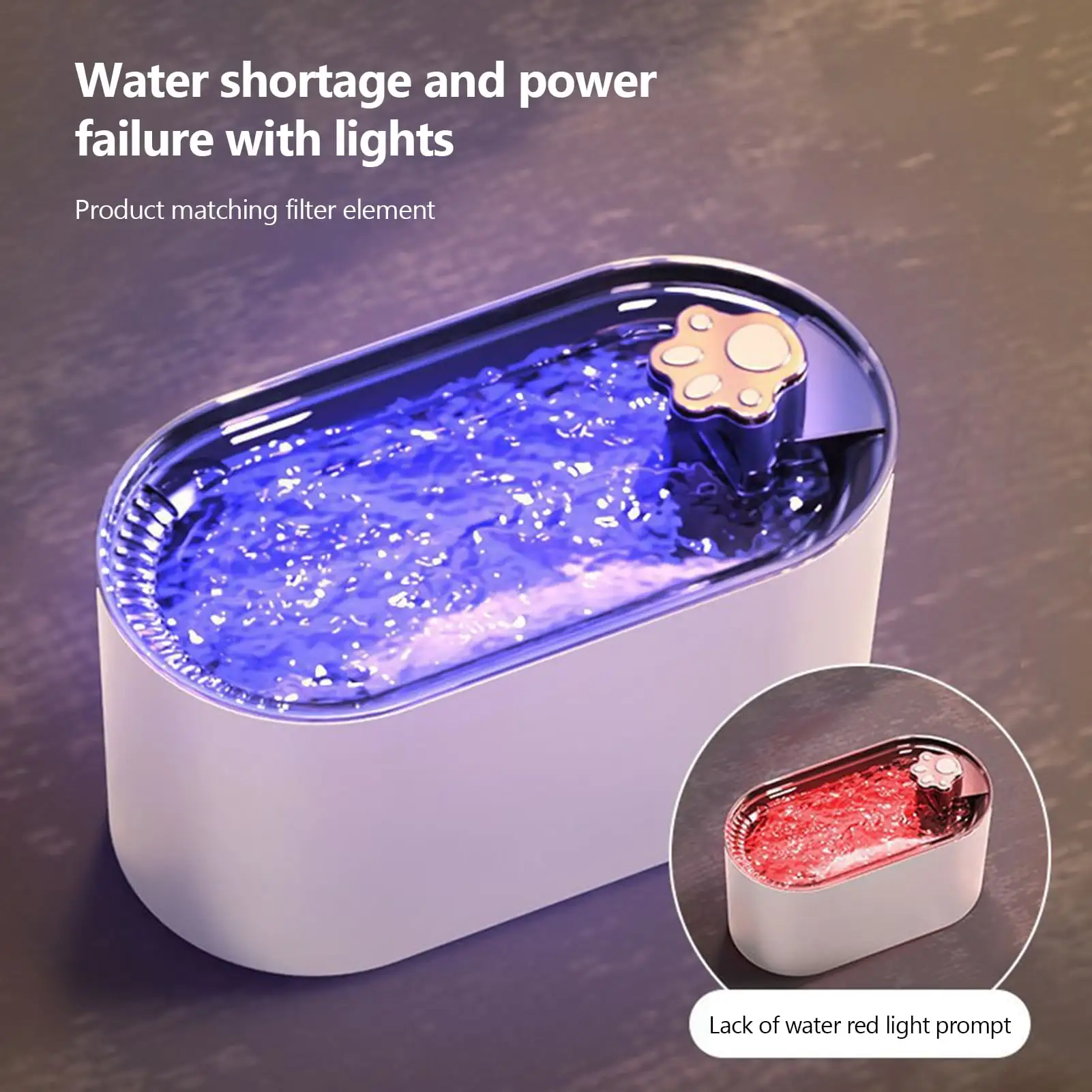 Walbest 3000ml Cat Water Fountain Multi-filter Automatic Circulation Ultra-Quiet Pet Water Dispenser Pet Supplies