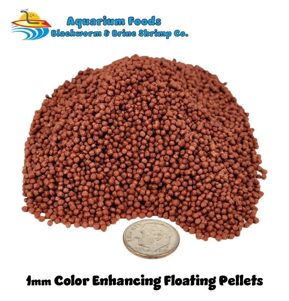 1mm Color Enhancing Floating Pellets! Small Koi. Goldfish. Pond!...1-lb