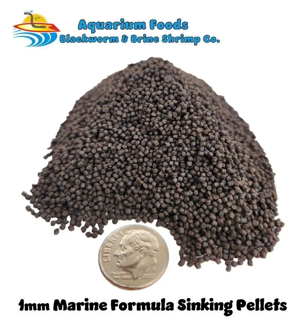 1mm Marine Sinking Pellets For Marine. Community & Tropical Fish...1-lb