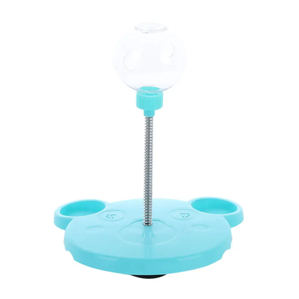 Pet Leaking Slow Feeders Cat Small Dog Leaking Treats Ball for Pets Self Interactive at Home Blue