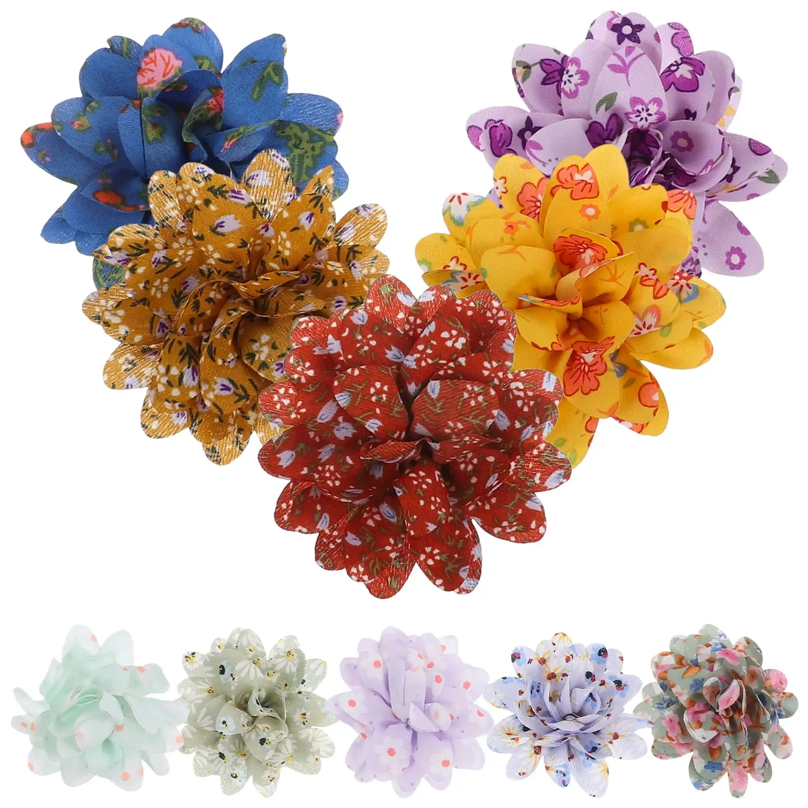 20pcs Dog Flower Collars Dog Bow Ties Dog Collar Accessories Pet Charms Puppy Collar DIY Decor