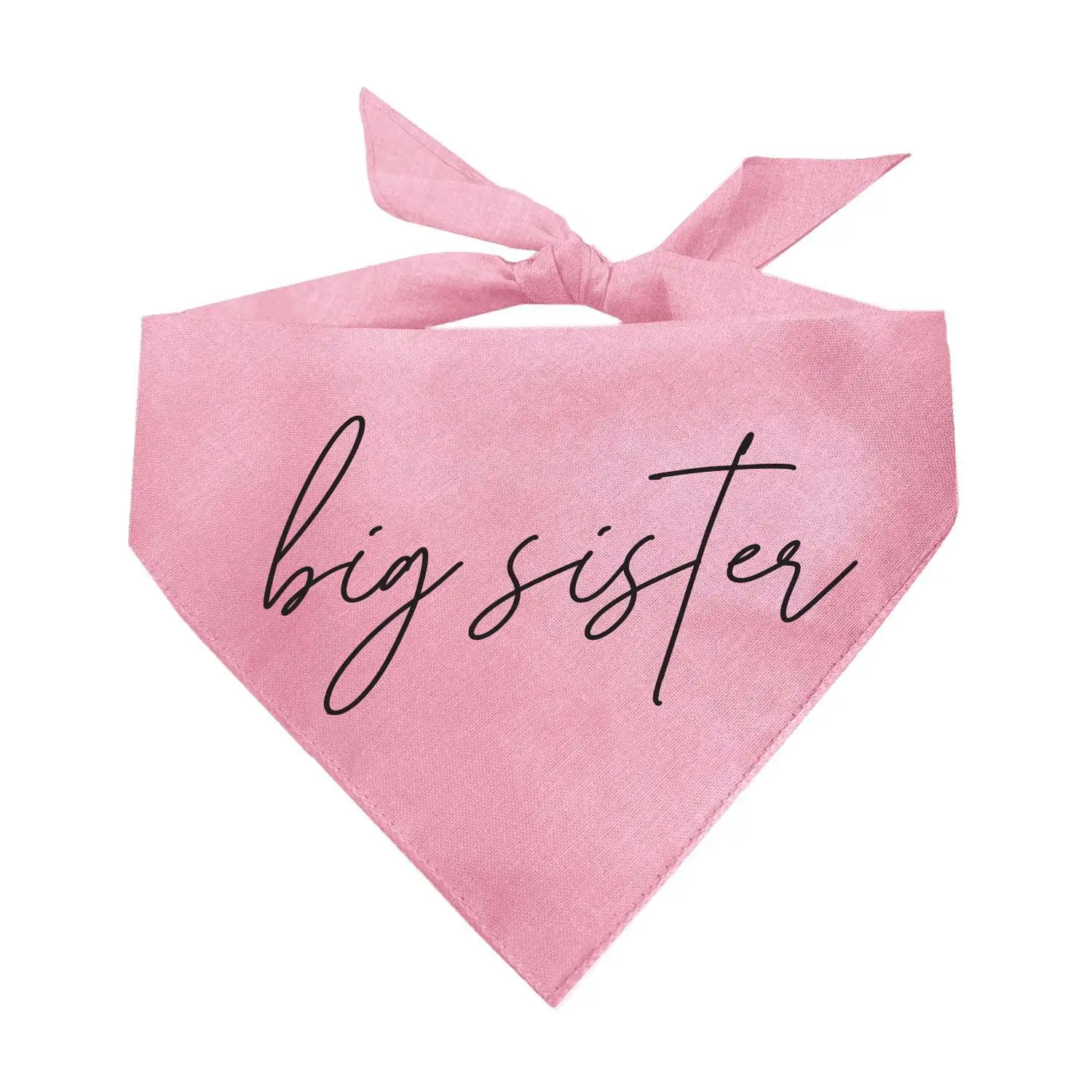 Big Sister Script Triangle Dog Bandana