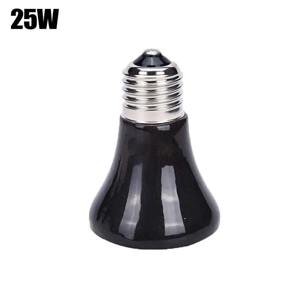 25-75W Pet Reptile Breed Ceramic Heat Emitter Heater Light Brooder Lamp Bulb 25W