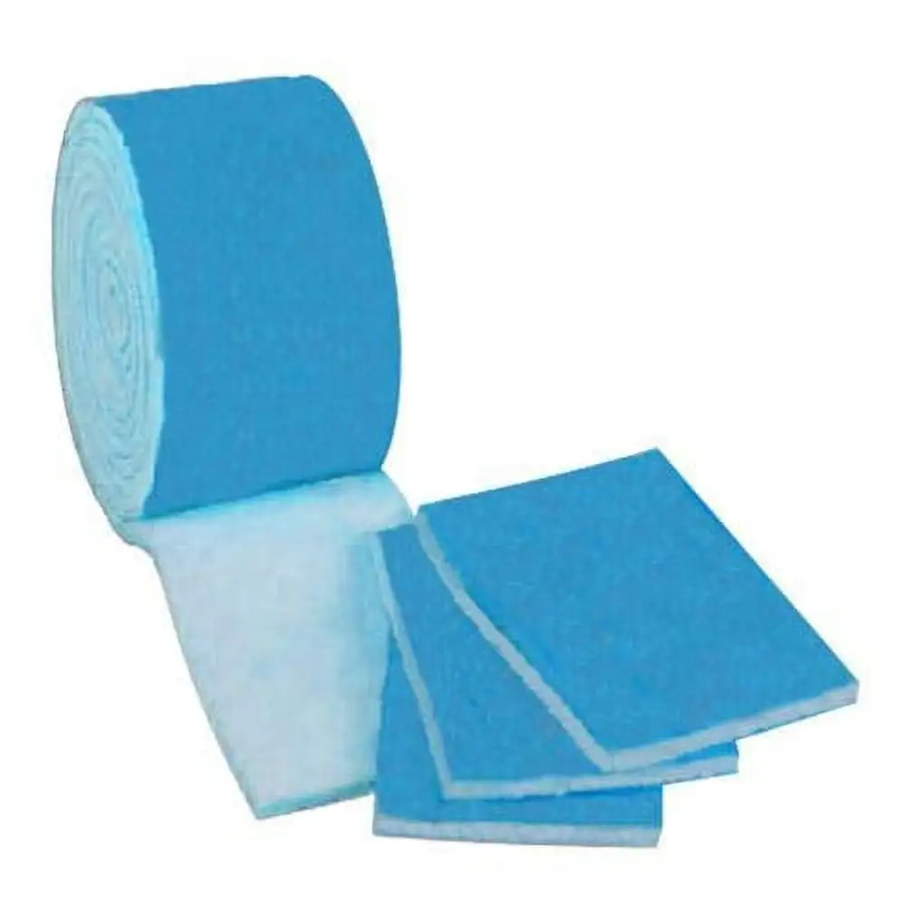 25 FEET - Blue Bonded Filter Media Roll - 25 Foot X 12 Inch X 1 Inch For Aquarium/HVAC/Pond/Etc.