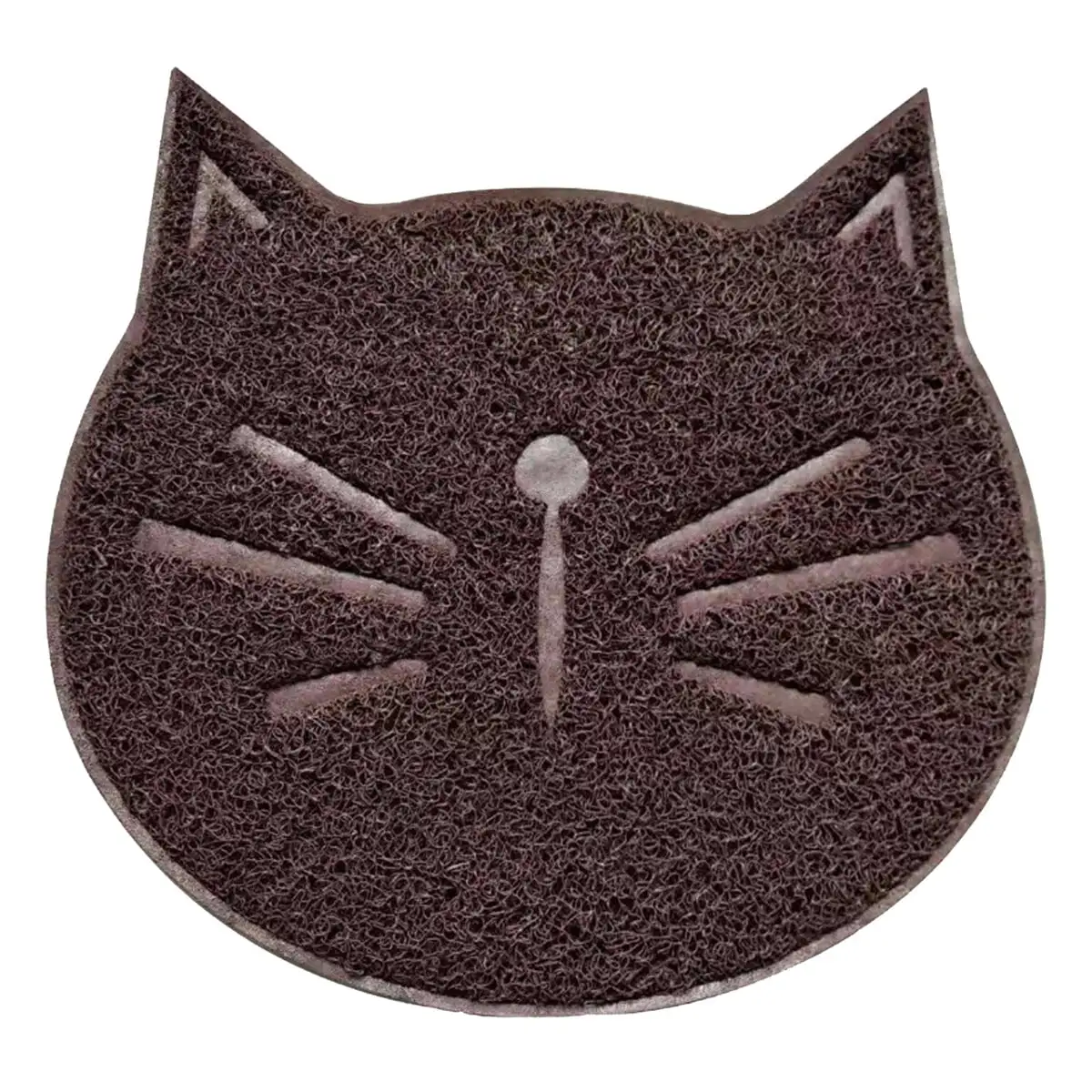 1pc Household Cat Litter Mat Non-slip Pet Cat Face Shaped Mat Pet Supplies