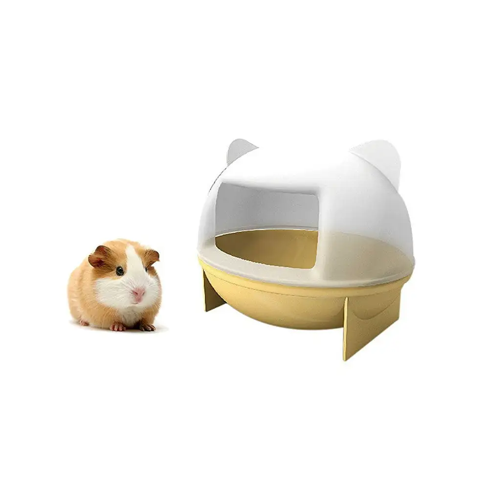 Small Animal Rejas Bathroom House With Scoop Set For Mouse Chinchilla Rat Gerbil And Dwarf Hamster (Random Color)