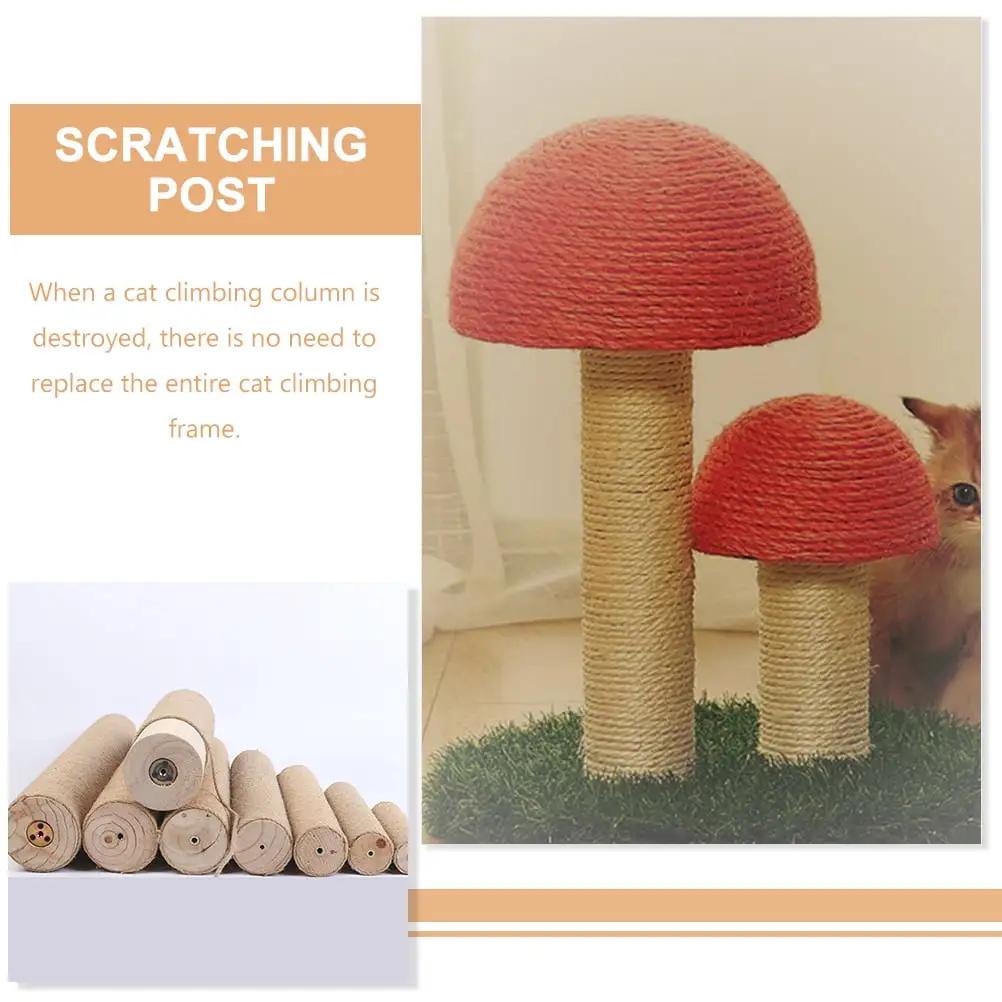 Frcolor Replaceable Scratching Post Kitten Vertical Scratching Post Scratching Post Cage Accessory