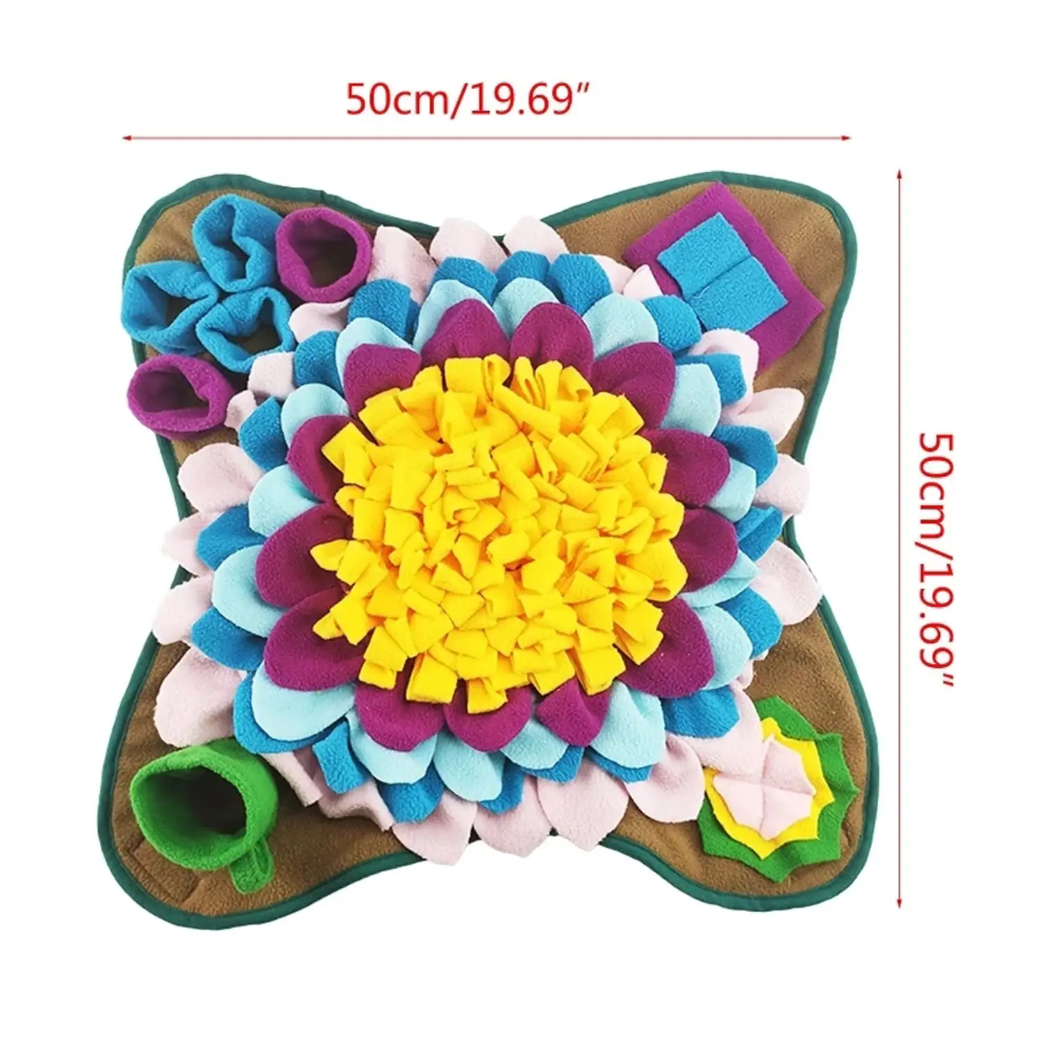 Dog Snuffle Mat Pet Slow Feeder Dispenser Washable Pad Nose Feeding Puzzle Indoor Dog Working Toy IQ Training Sniffing Mat