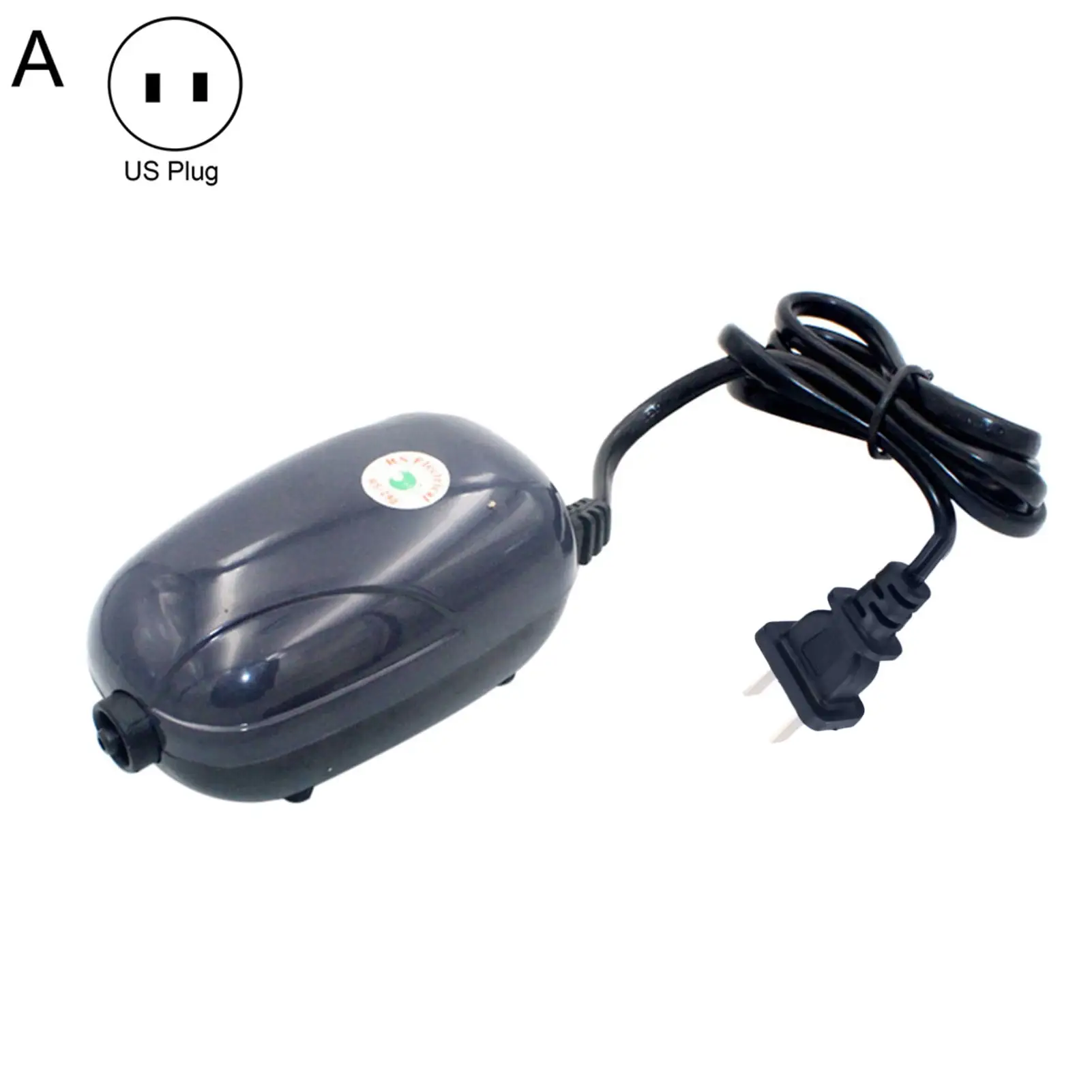 3/5W Aquarium Air Pump Provide Oxygen Fish Breeding Accessories US Plug Air Aerator Fish Tank Oxygenator Aquarium Supplies