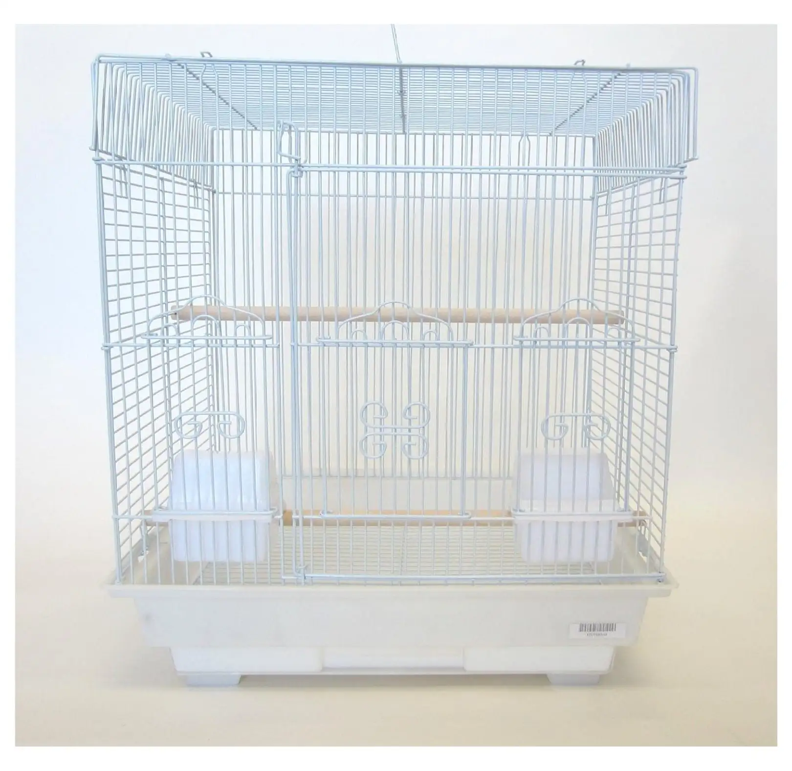 3/8-Inch Bar Spacing SquareTop Small Cage. 18-Inch by 14-Inch. White