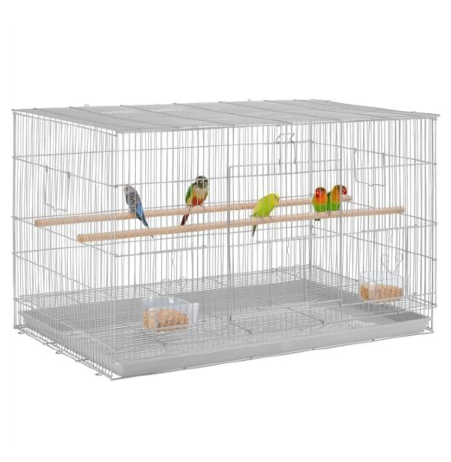 30'' Length Flight Cage Iron Flight Parrot Cage for Small Parrots Parakeets