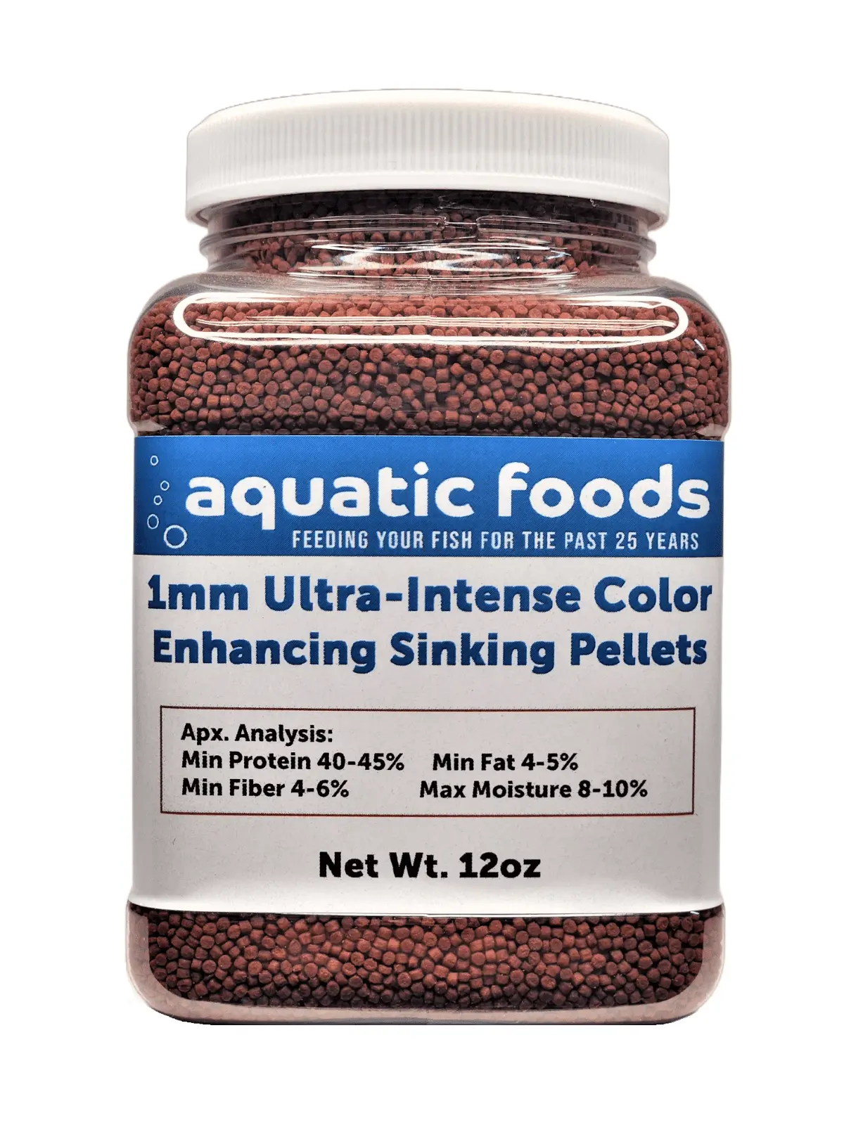 1mm Ultra-Intense Red Color Enhancing Sinking Pellets for Shrimp. Snails. Crayfish. Catfish. All Bottom Fish. Small Discus. Cichlids Community Fish. All Tropical and Pond Fisha?|12oz Small Jar