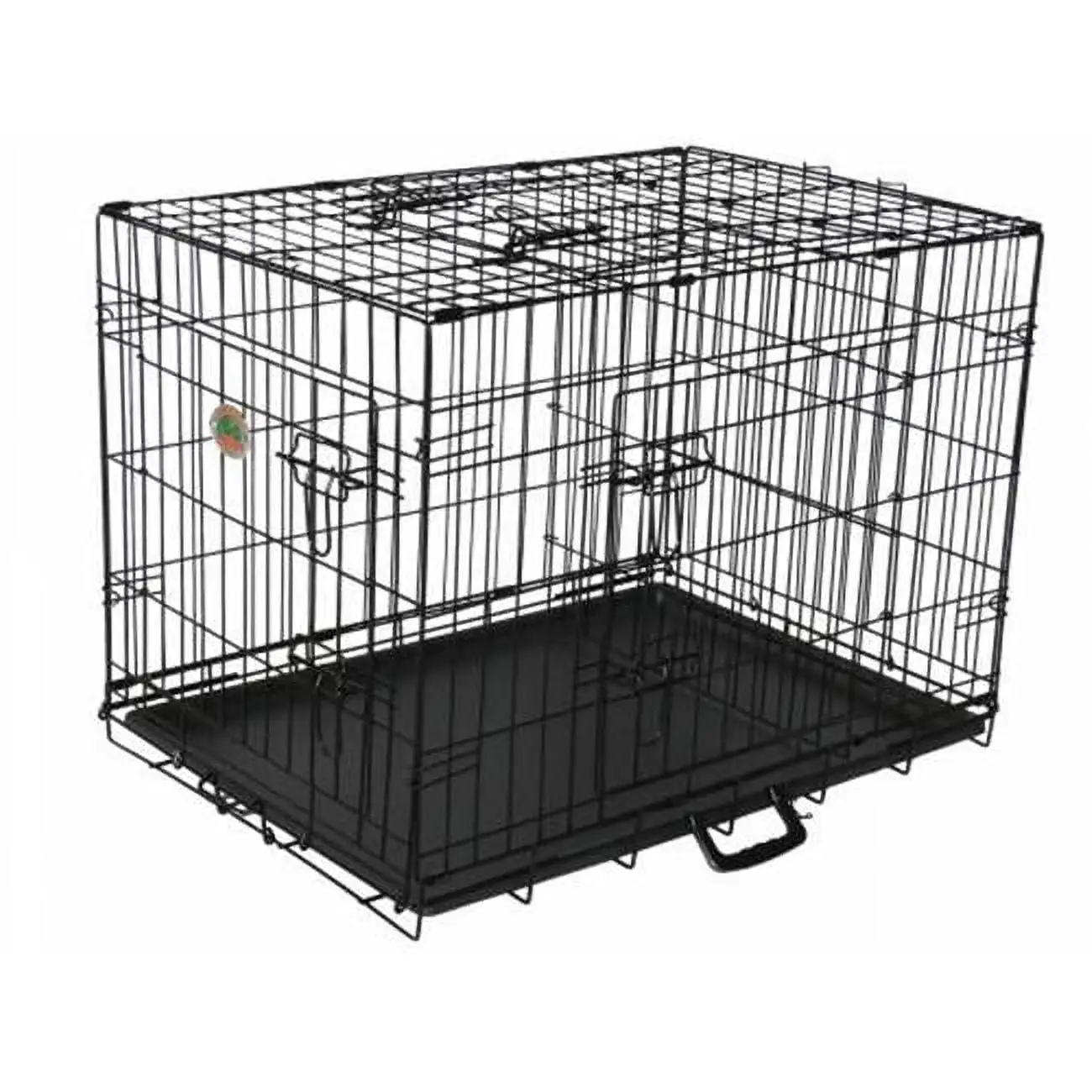 36 in. Three-Door Metal Dog Crate with Divider