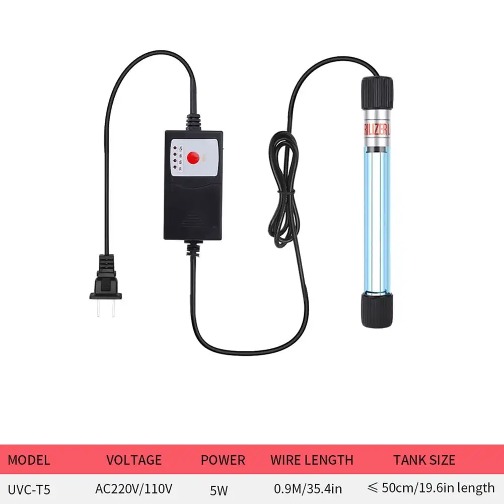 Fish Pond Submersible Lamp Ultraviolet Lamp Uv Sterilizer Aquarium Fish Tank Accessories For Fish Lovers