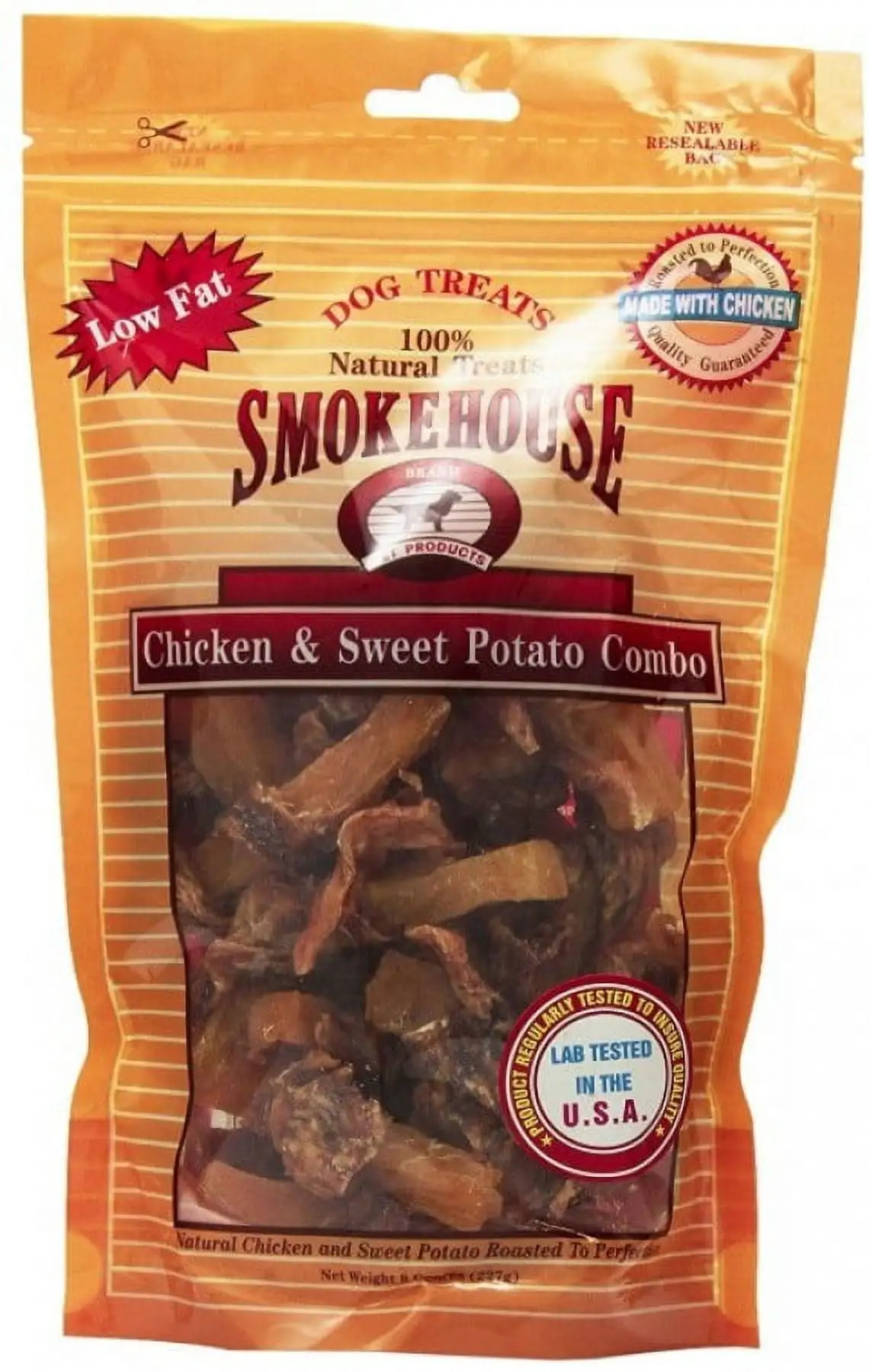 40 oz (5 x 8 oz) Smokehouse Chicken and Sweet Potato Combo Natural Dog Treat