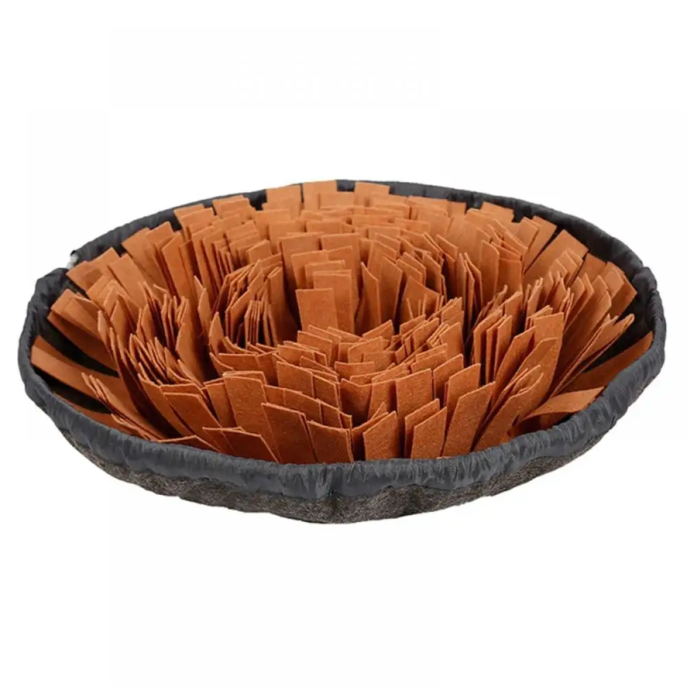 Pet Snuffle Mat for Dogs. Interactive Feed Game for Boredom. Slow Eating Dog Bowl Mat for Indoor Outdoor Stress Relief. Brown