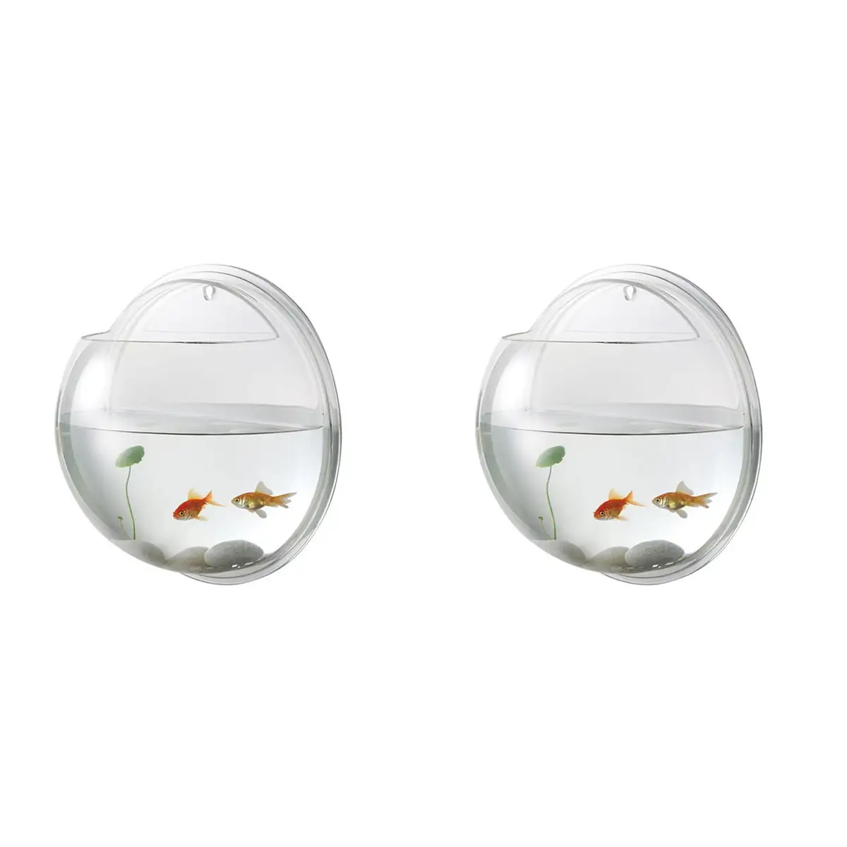 Frcolor Fish Wall Hanging Aquarium Tank Aquarium Mounted Bowl Pot Supplies Tanks Planter Betta Bubble Acrylic Bubble Tank