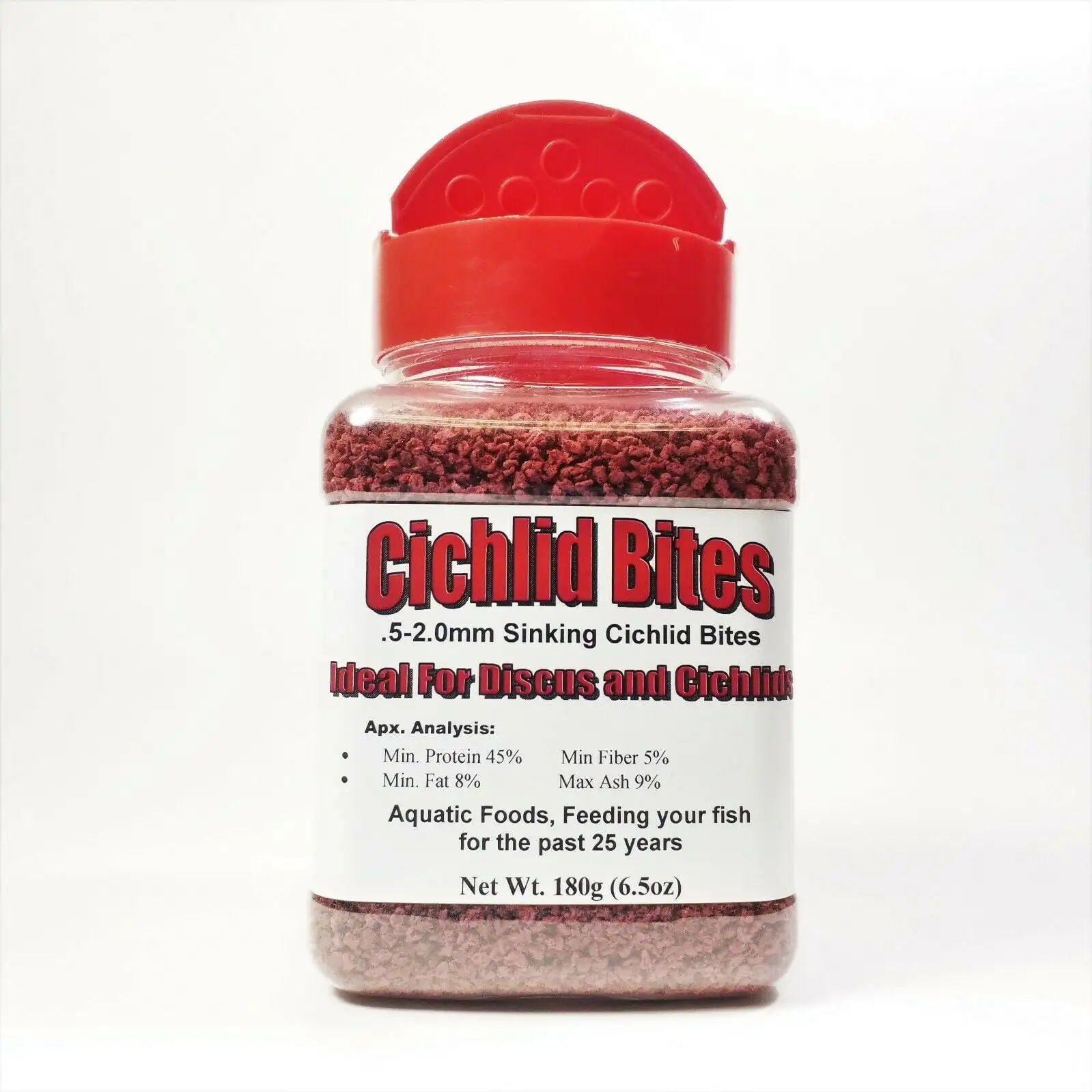 Sinking Cichlid Bites. Perfect for Cichlids. Discus. Shrimp & All Tropicalsa?|180g Small Jar