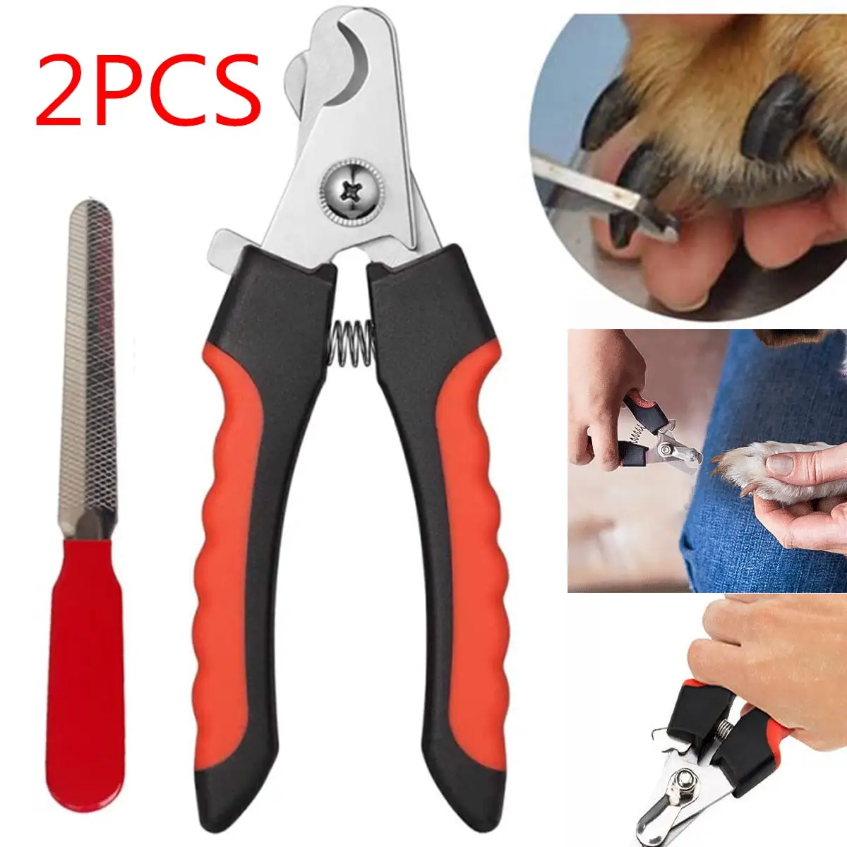 Dog Nail Clippers and Trimmers - with Quick Safety Guards for Large Small to Medium Breed Pets