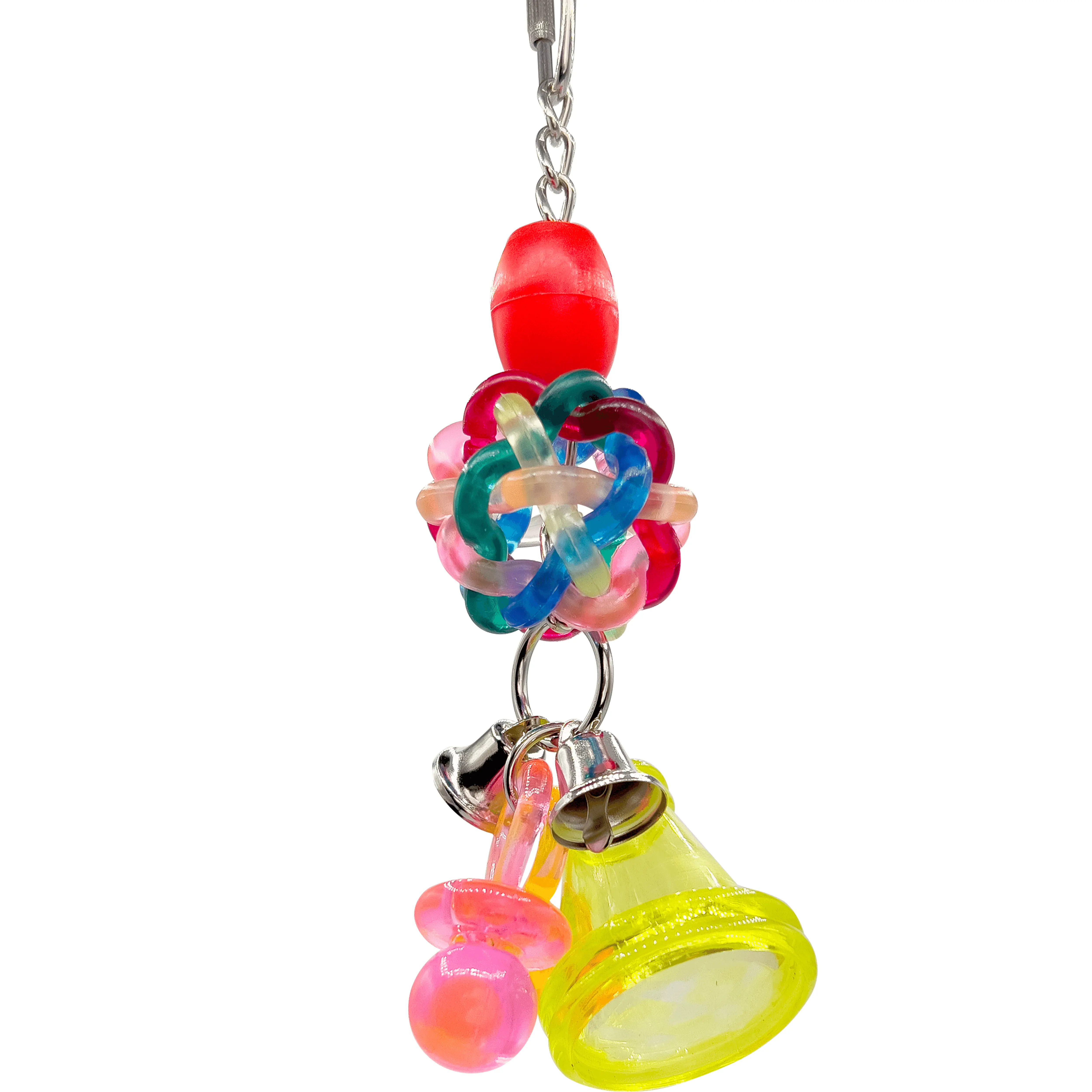 1034 Nobby Paci Periscope M&M Bird Toys Colorful Plastic Toy Rubber