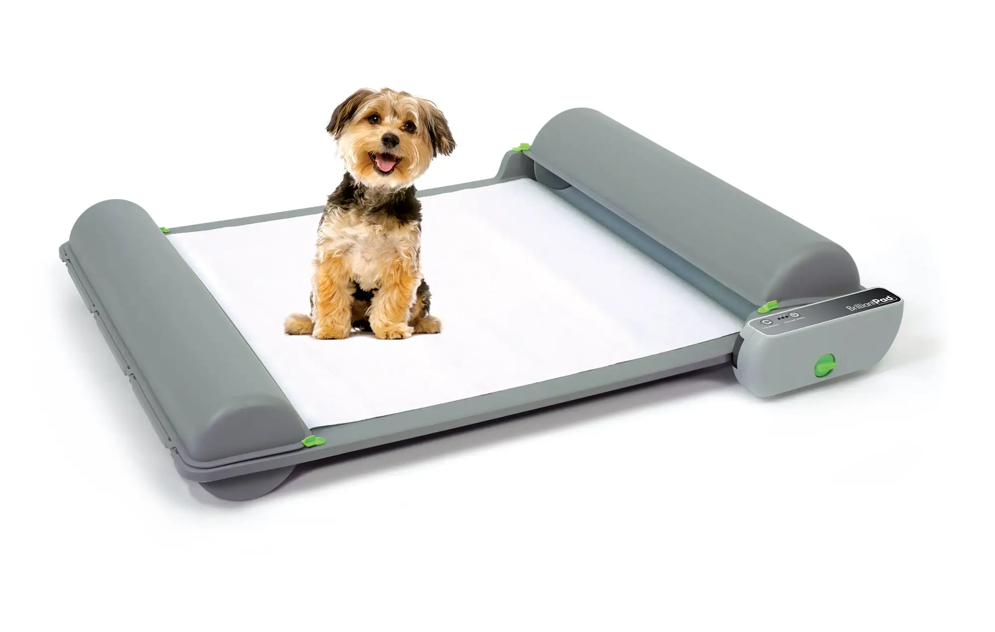 BrilliantPad Automatic Self-Cleaning Dog Potty for Puppies and Small Dogs (2.0 Machine with Drip Lip). Incl 1 Roll