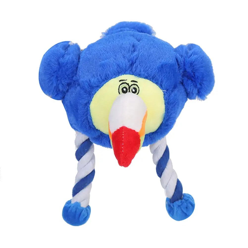 NUOLUX Toys Dog Puppy Plush Fluffy Pet Stuffed Chew Kids Bird Fetch Teething Chasing Catch Biting