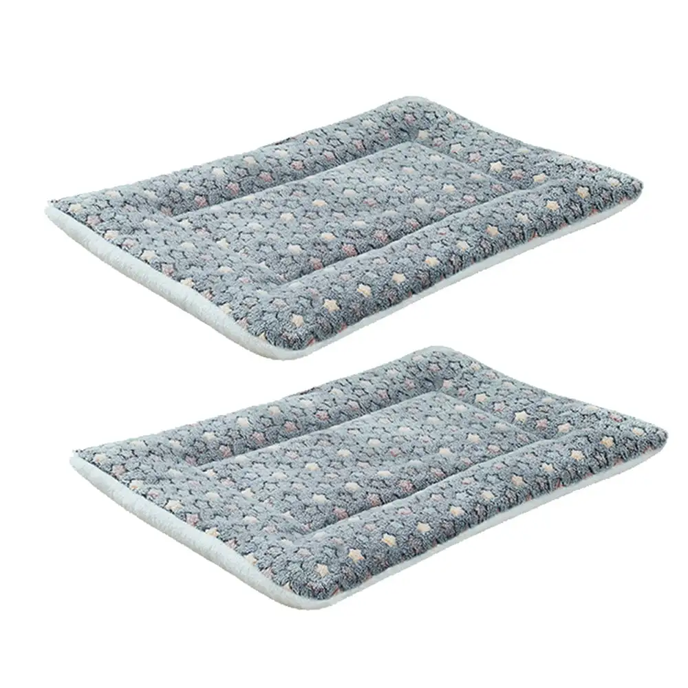 Dog Beds Crate Pad for Dogs Fit .Ultra Soft Dog Crate Bed Washable & Anti-Slip Kennel Pad for Dogs Cozy Sleeping Mat with blue starry sky print .61*41cm. .61*41cm.F39351