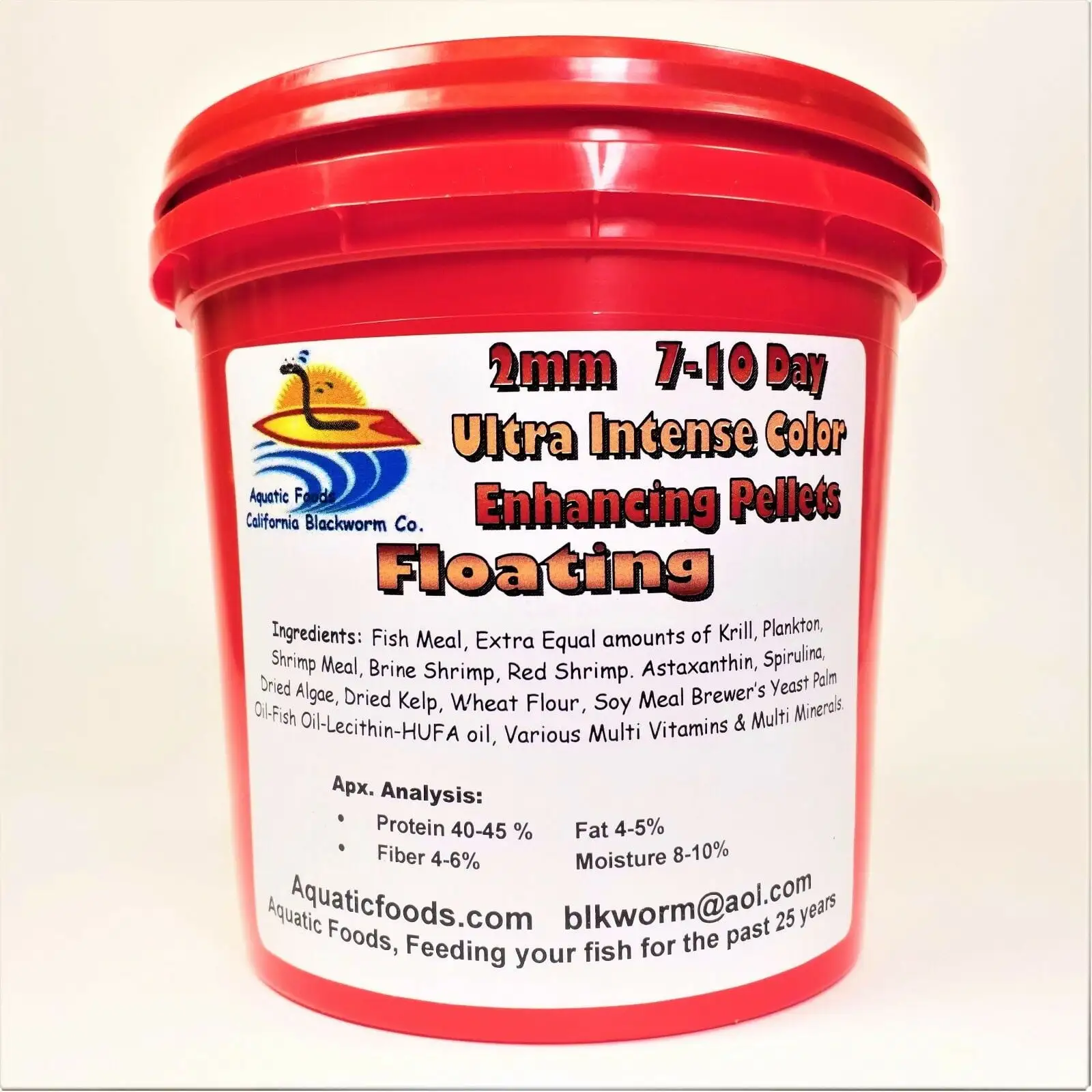 Ultra Intense Color Enhancing 2mm Floating Red Parrot Pellets for Discus. Cichlids. All Tropical Fisha?|500g / 1.1-lbs