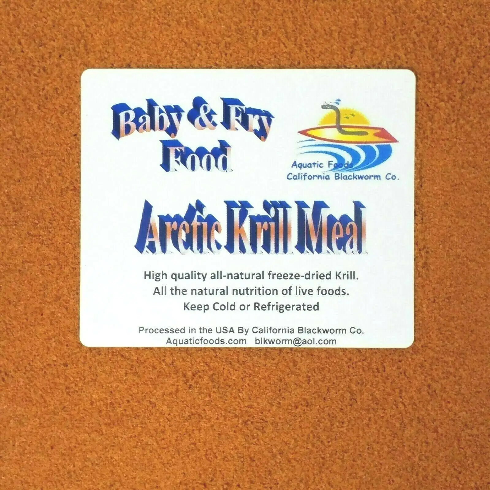 Arctic Krill Meal/Powder Fry & Baby Food??1/2-lb