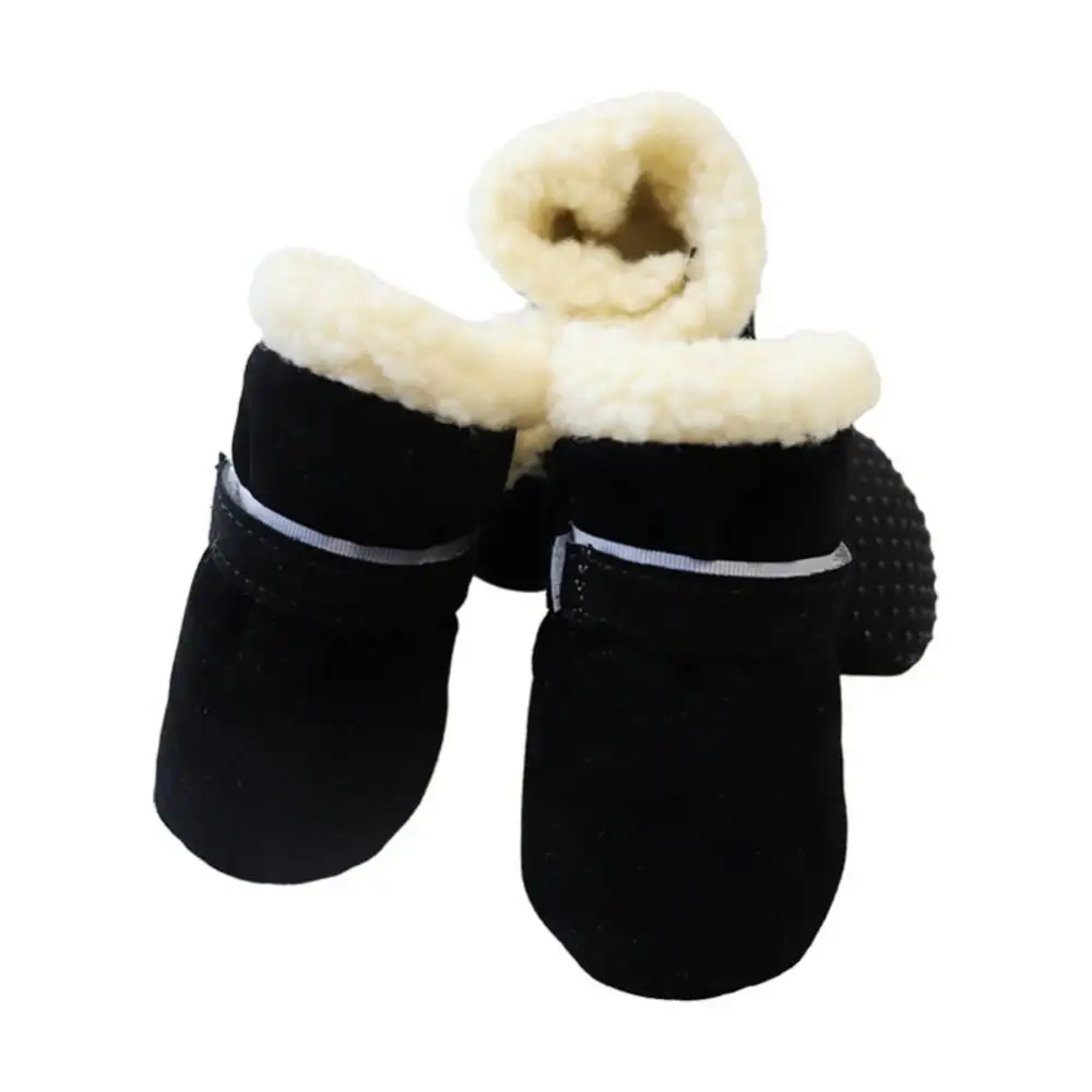 4pcs Pet Dog Shoes Waterproof Winter Dog Boots Socks Anti-slip Puppy Cat Rain Snow Booties Footwear For Small Dogs Chihuahua