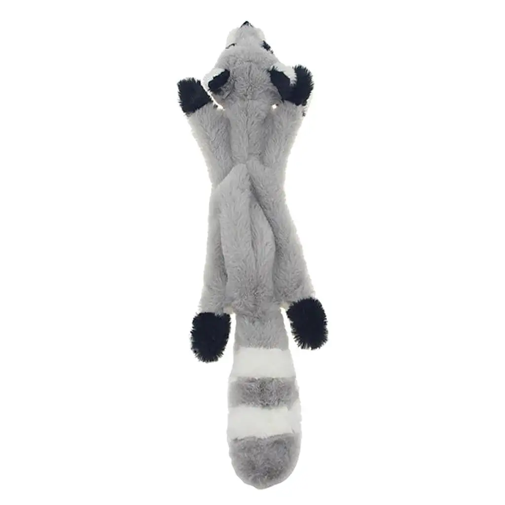 Crinkle Dog Squeaky Toys. Durable Dog Toys. Plush Dog Toy for Small to Large Dogs - Raccoon