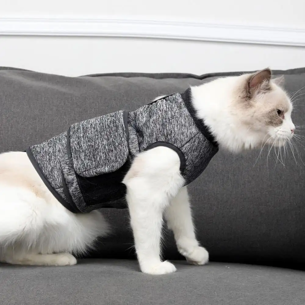 Cat Anxiety Jacket. Anti Anxiety Vest Thunder Vest for Cats Pet Shirt Cat Calming Wrap Calming Solution Vest for Fireworks Thunder Travel Separation