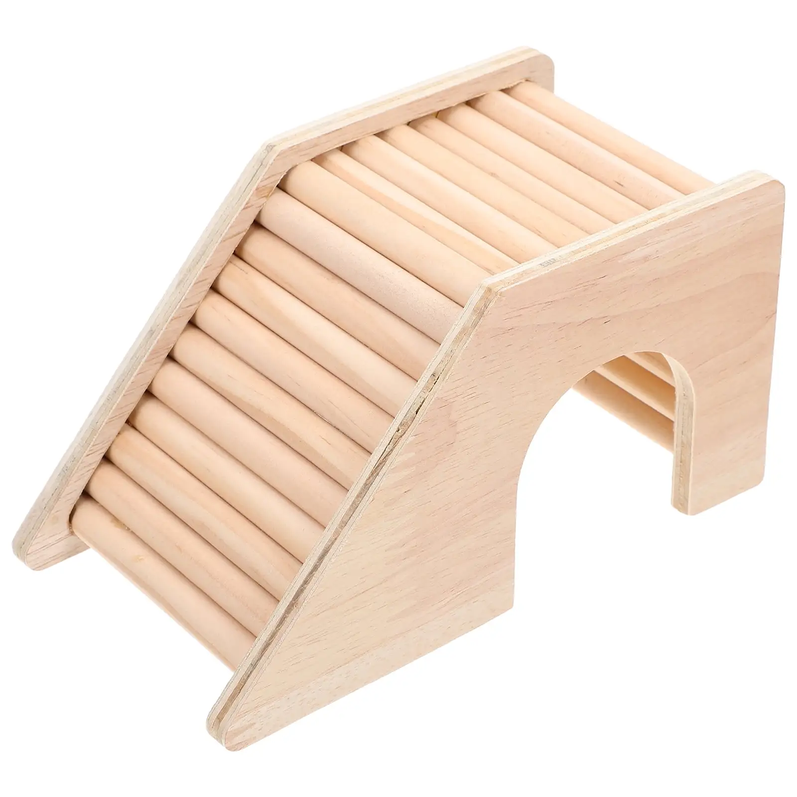 Frcolor Hamster Ladder Wooden Toys Housesmall Pet Hideout Rat Bridge Tube Guinea Gerbil Accessories Hut Cageramp Climbing